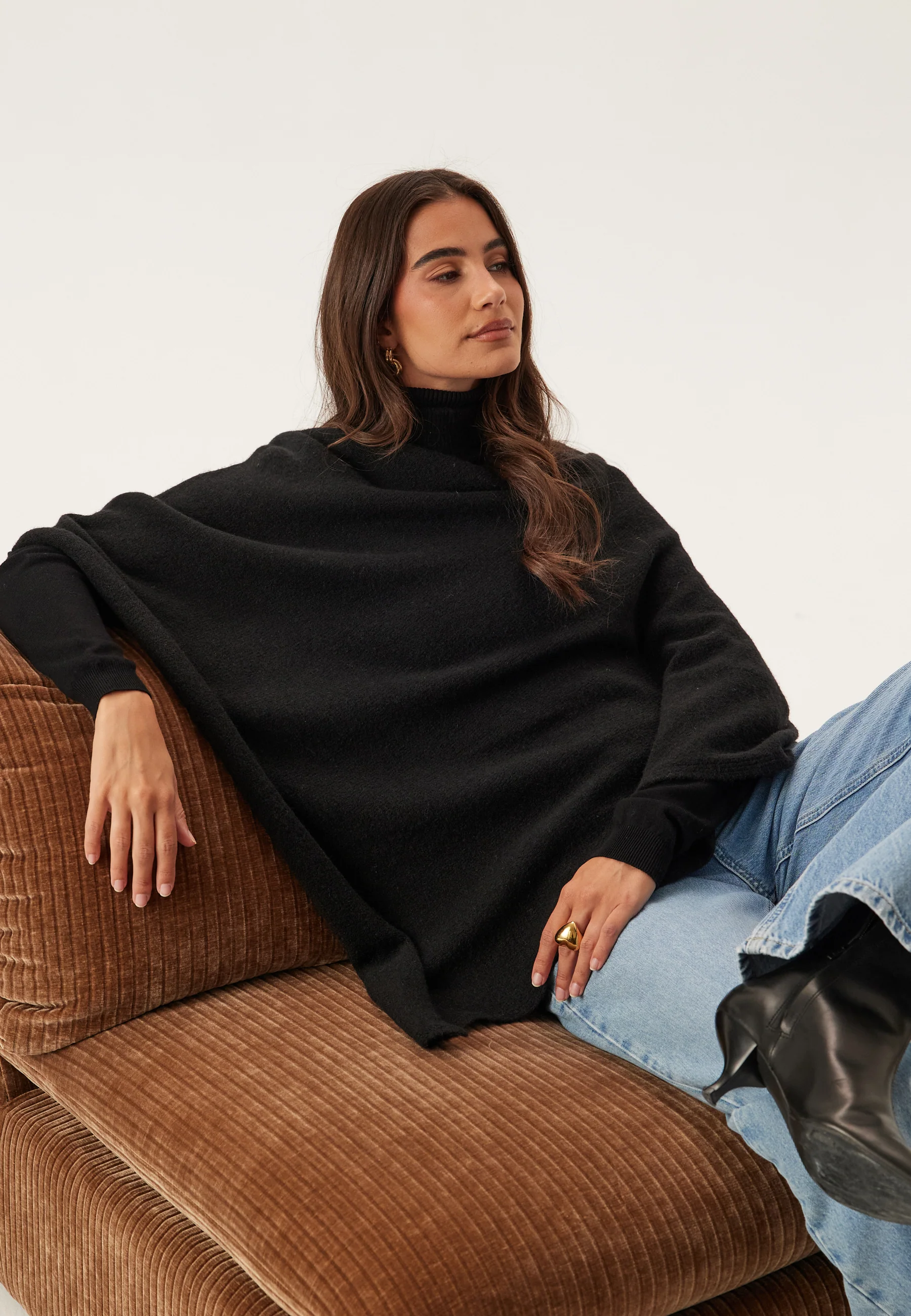 Pcfortuna High Neck Poncho - Image 5