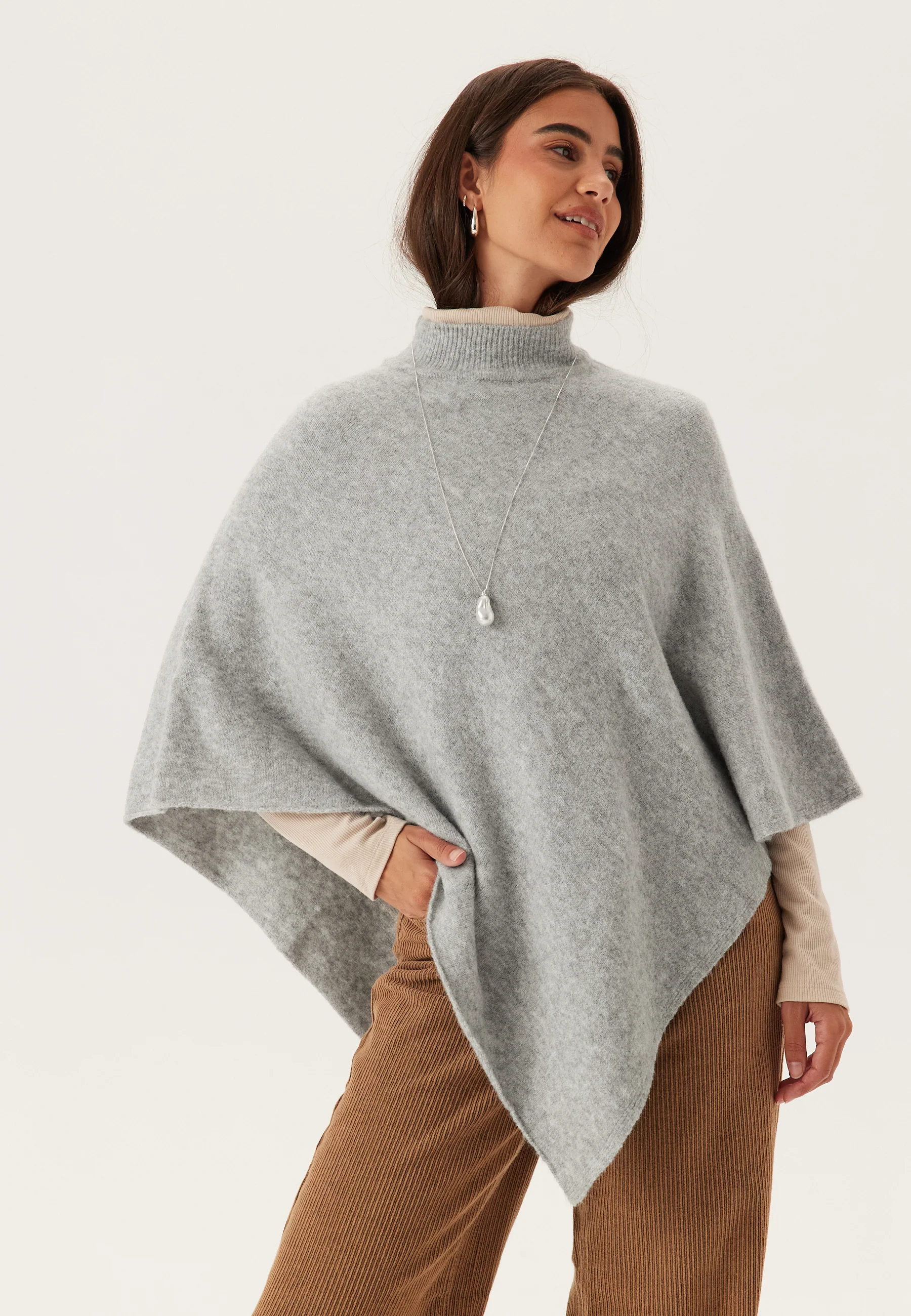 Pcfortuna High Neck Poncho - Image 3