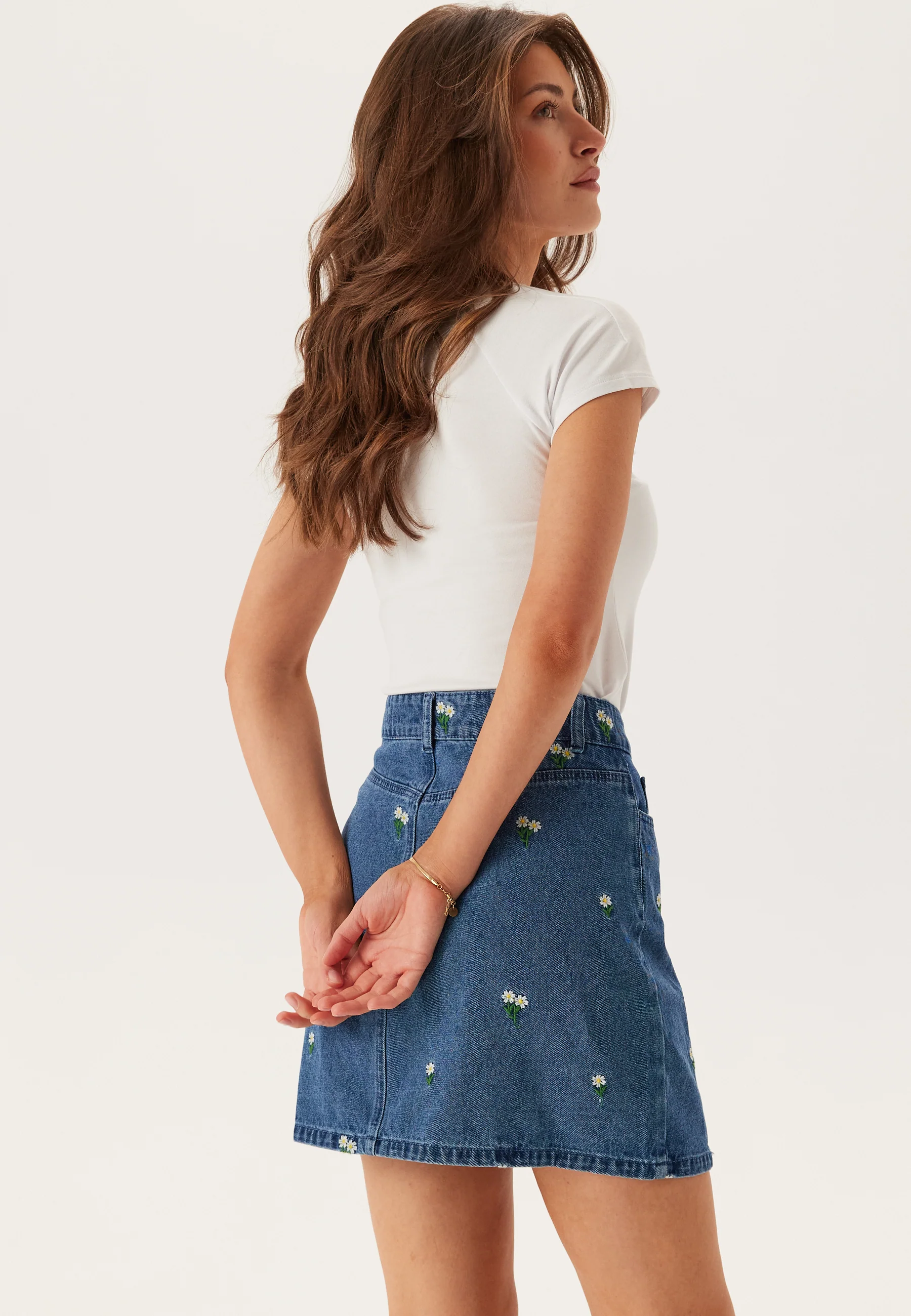Pcfreia Hw Short Denim Skirt - Image 3