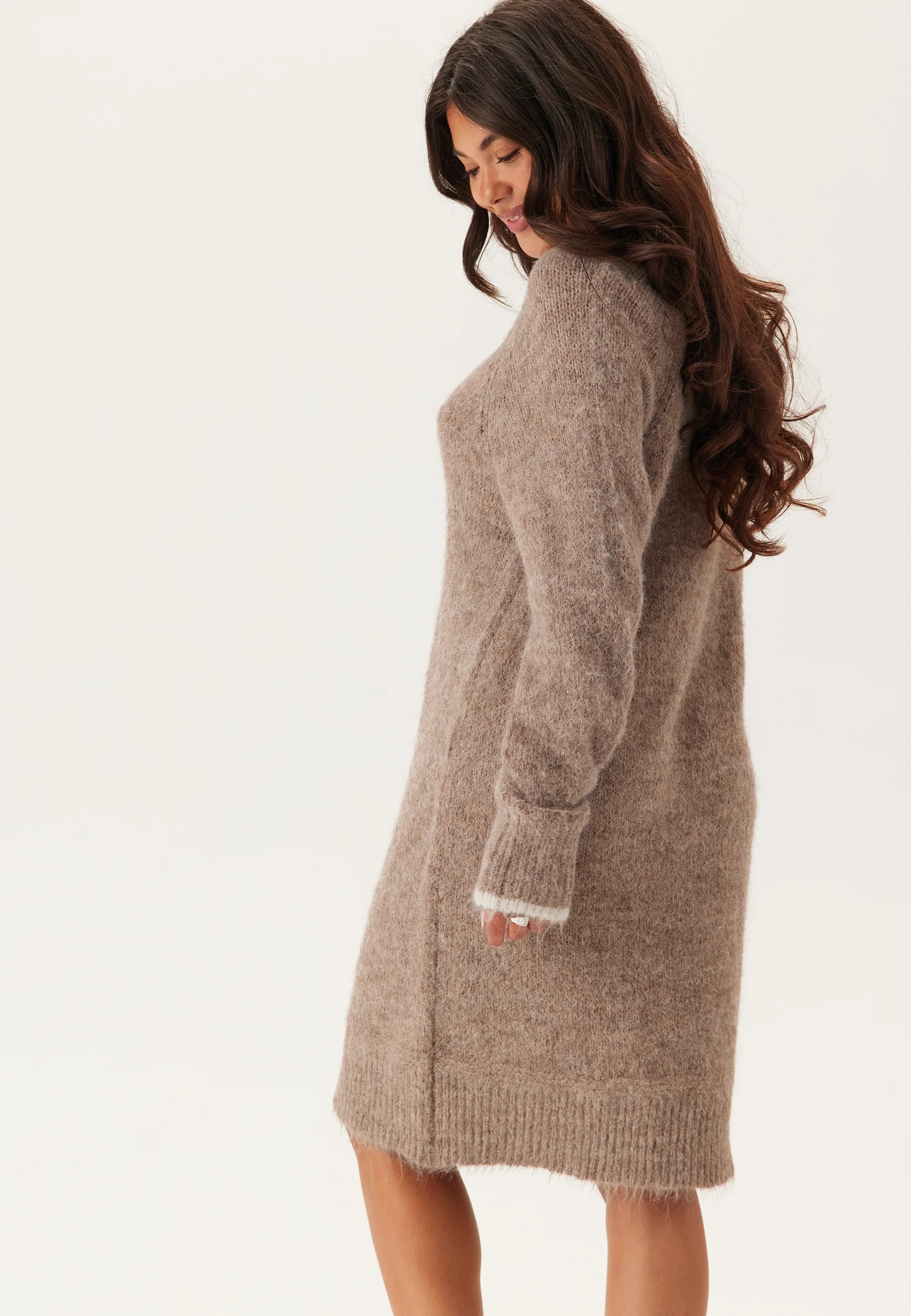 Pcivy Ls Contrast Knit Dress - Image 2