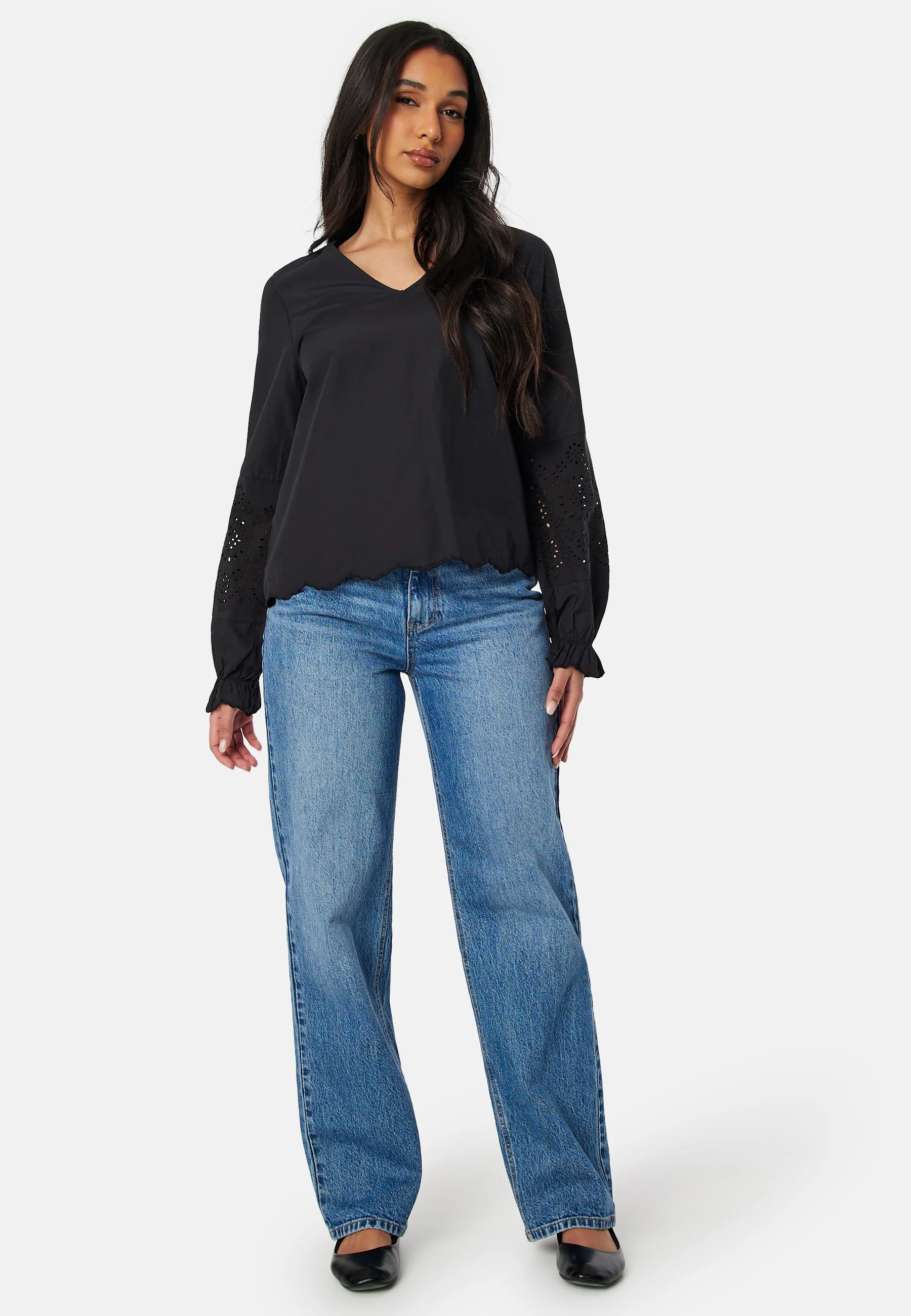 Pcjabby LS V-Neck top - Image 3