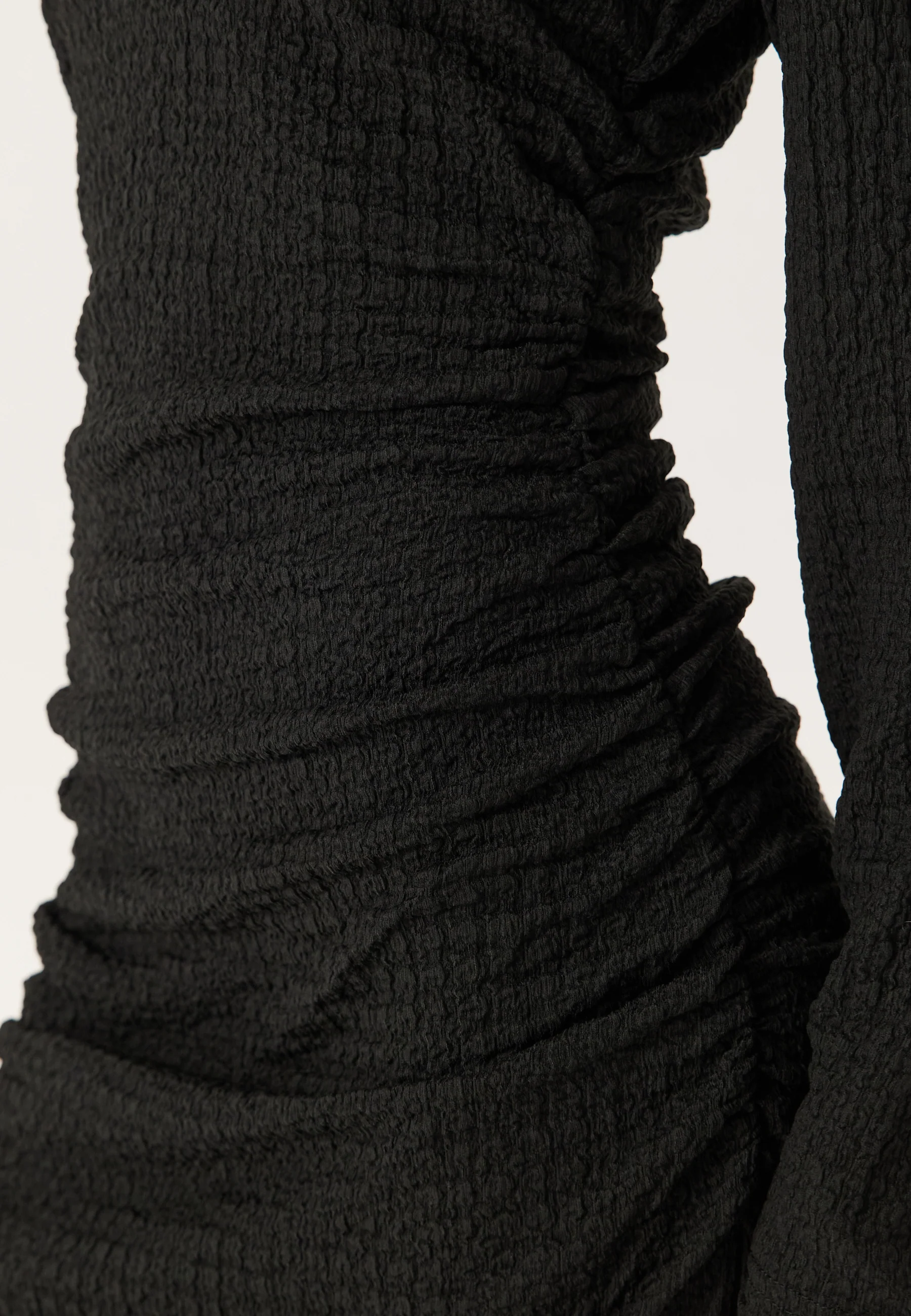 Pcjamal Ls Midi Rouching Dress - Image 5