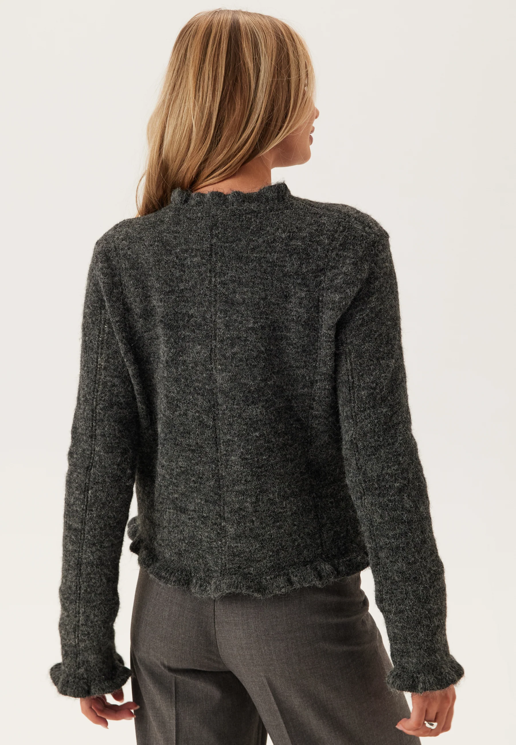 Pcjasmijn Ls O-neck Knit Cardigan - Image 2