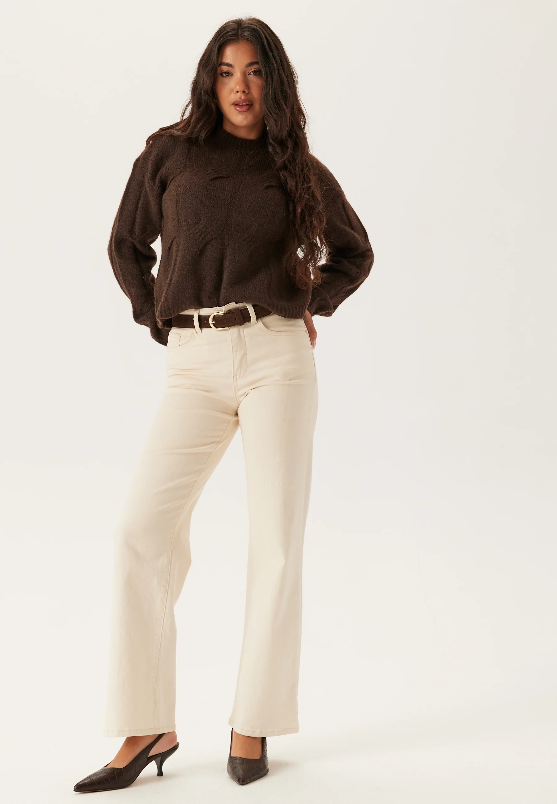 Pcjenna Ls O-neck Cable Knit - Image 4