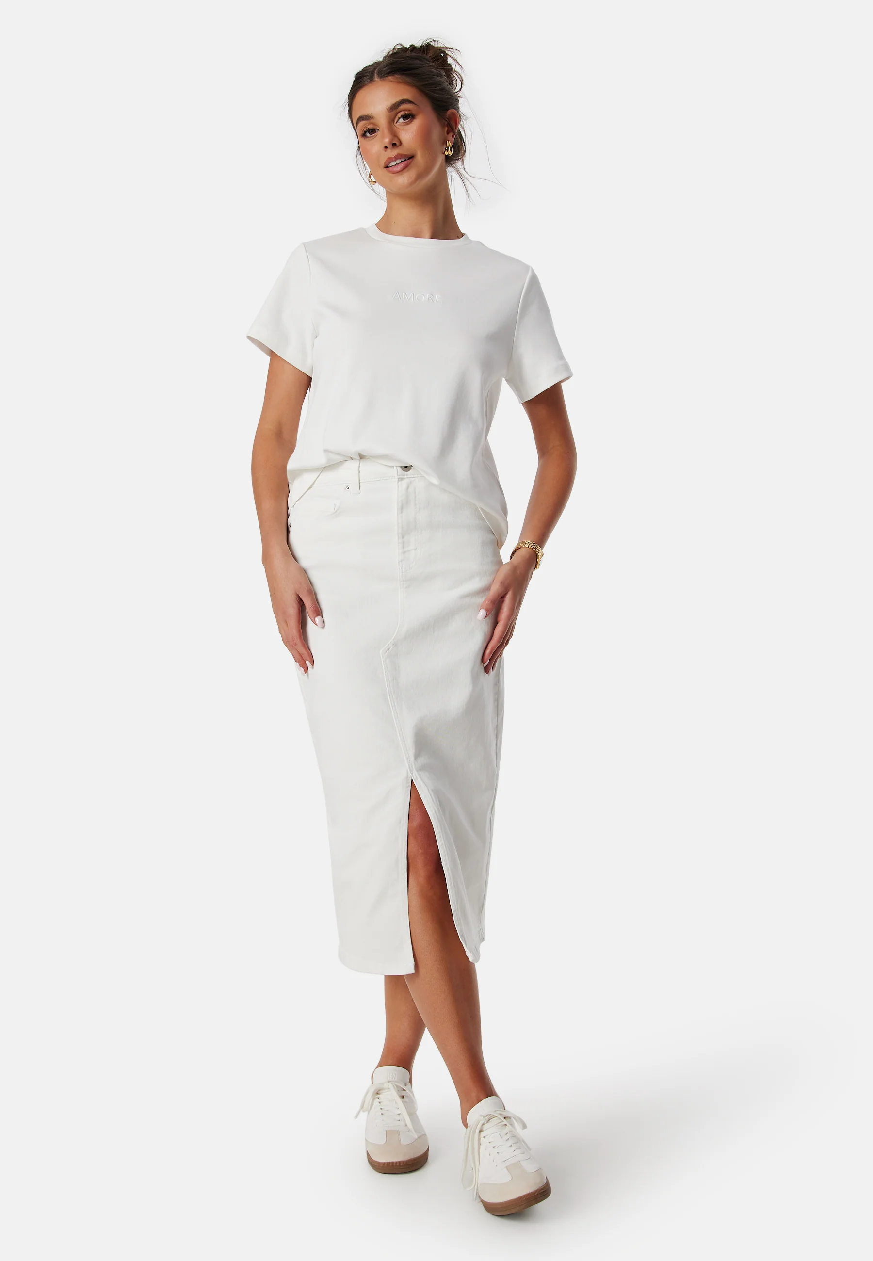 Pcjessie High Waist denim midi skirt - Image 3