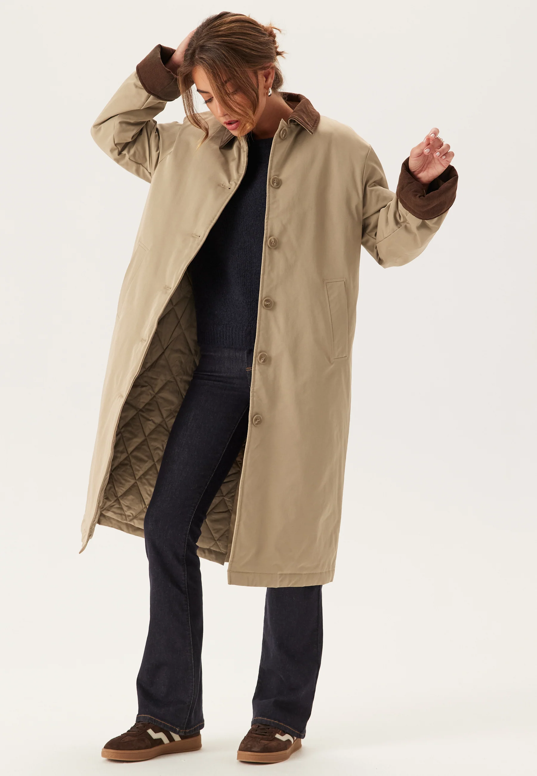 Pcjorma Long Corduroy Jacket