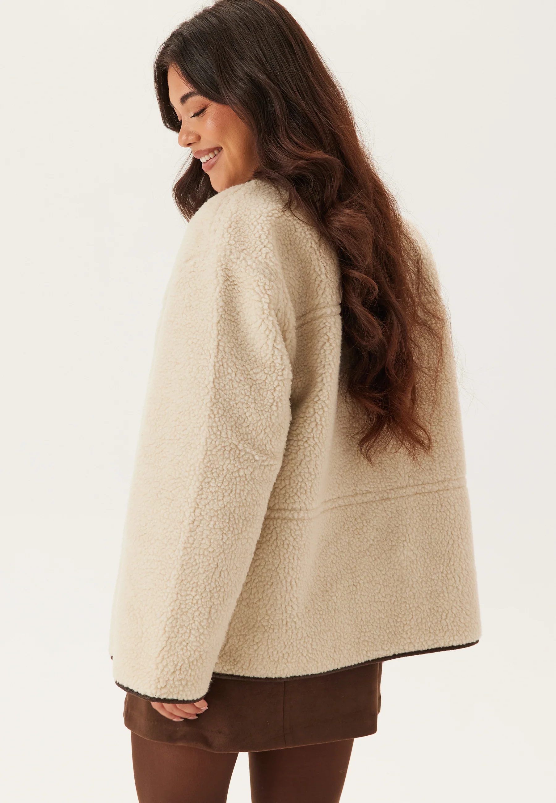 Pcjulie Reversible Teddy Coat - Image 2
