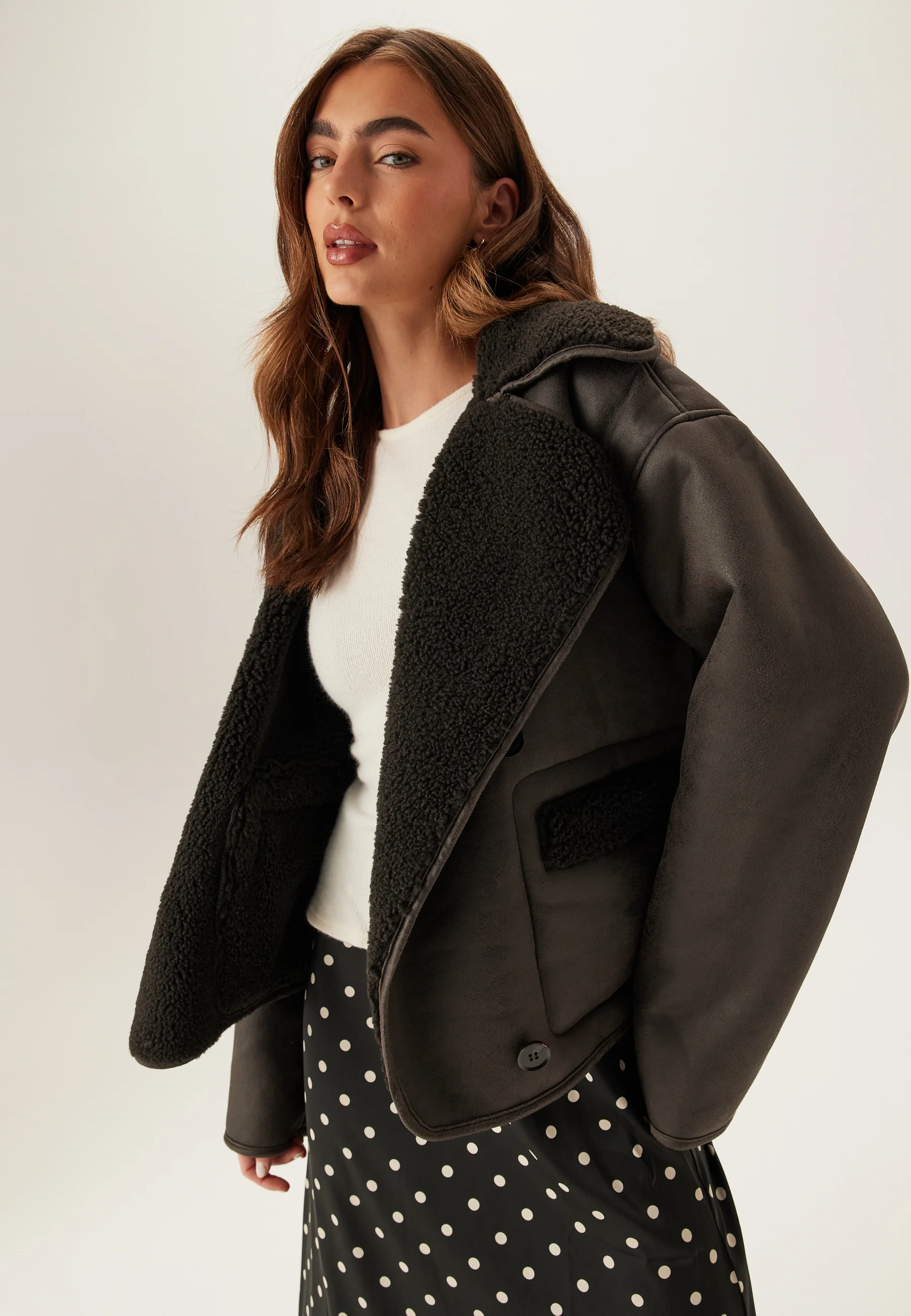 Pcjuno Coated Teddy Jacket - Image 5