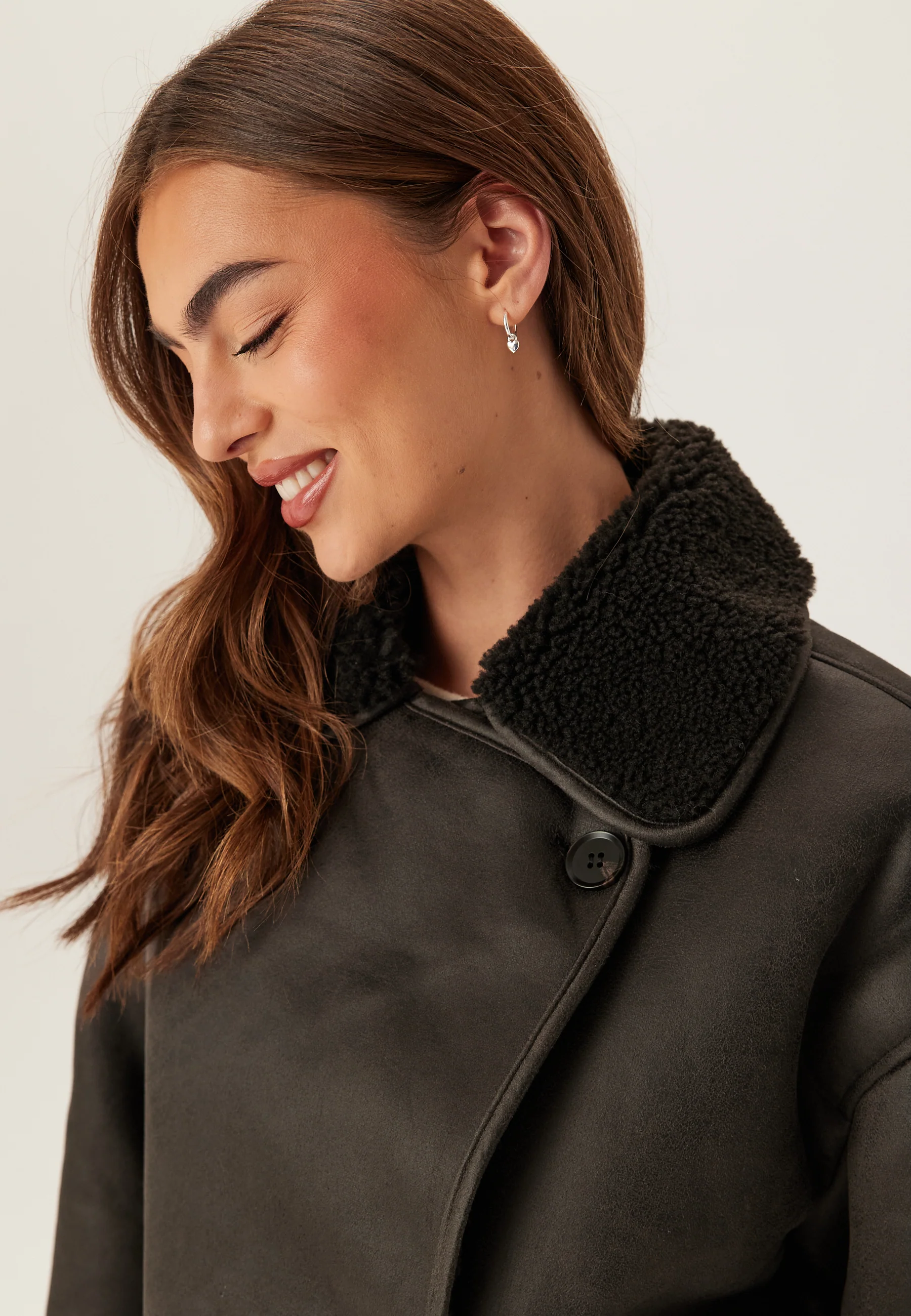 Pcjuno Coated Teddy Jacket - Image 6
