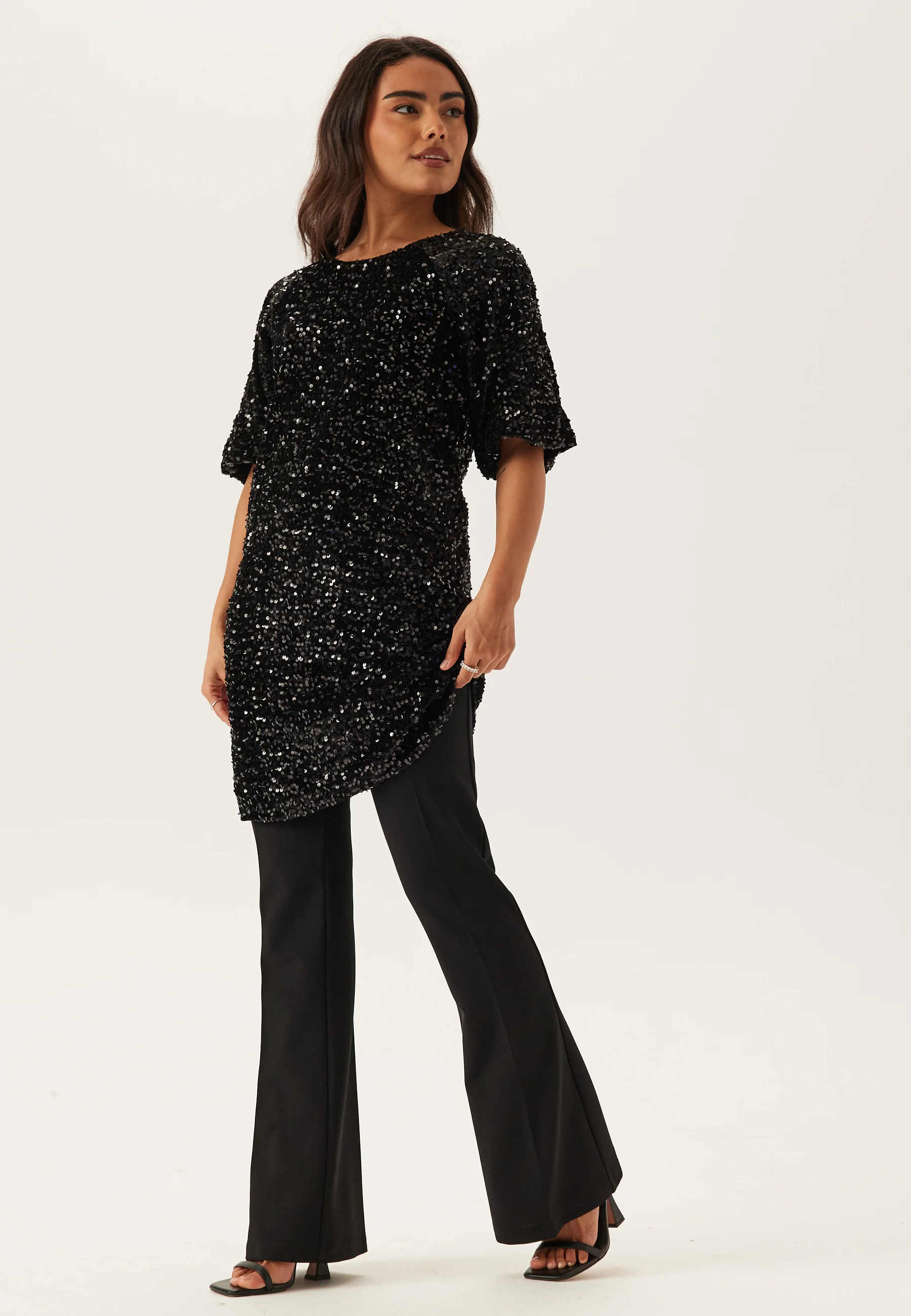 Pckam Ss Puff Sleeves Dress - Image 6