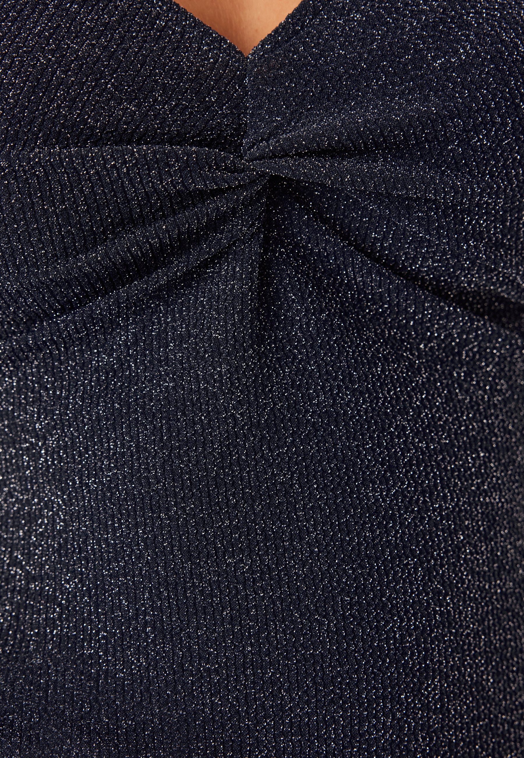 Pclina Ls V-neck Detail Top - Image 4