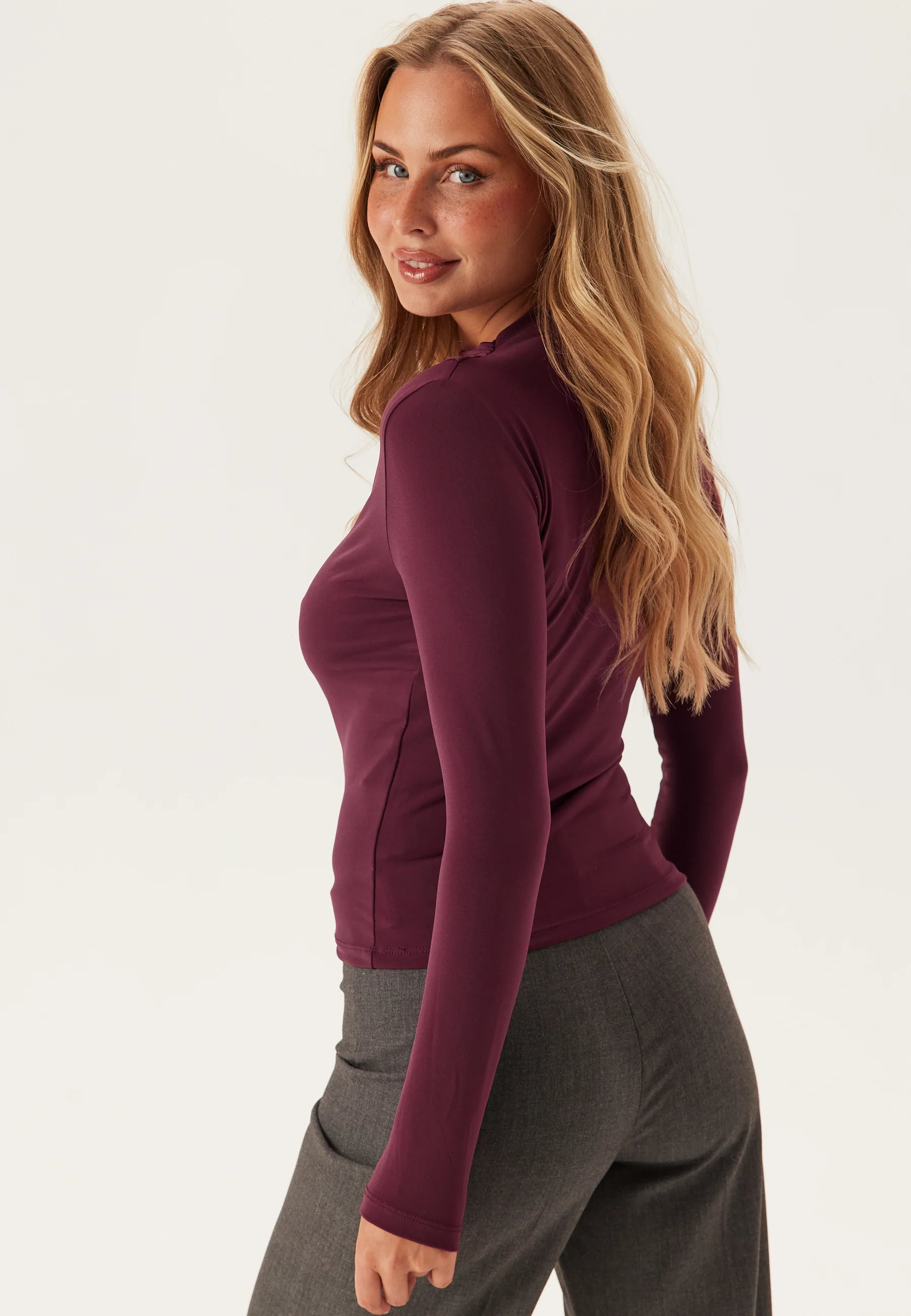 Pcmadison Ls Draped Top Jrs - Image 2