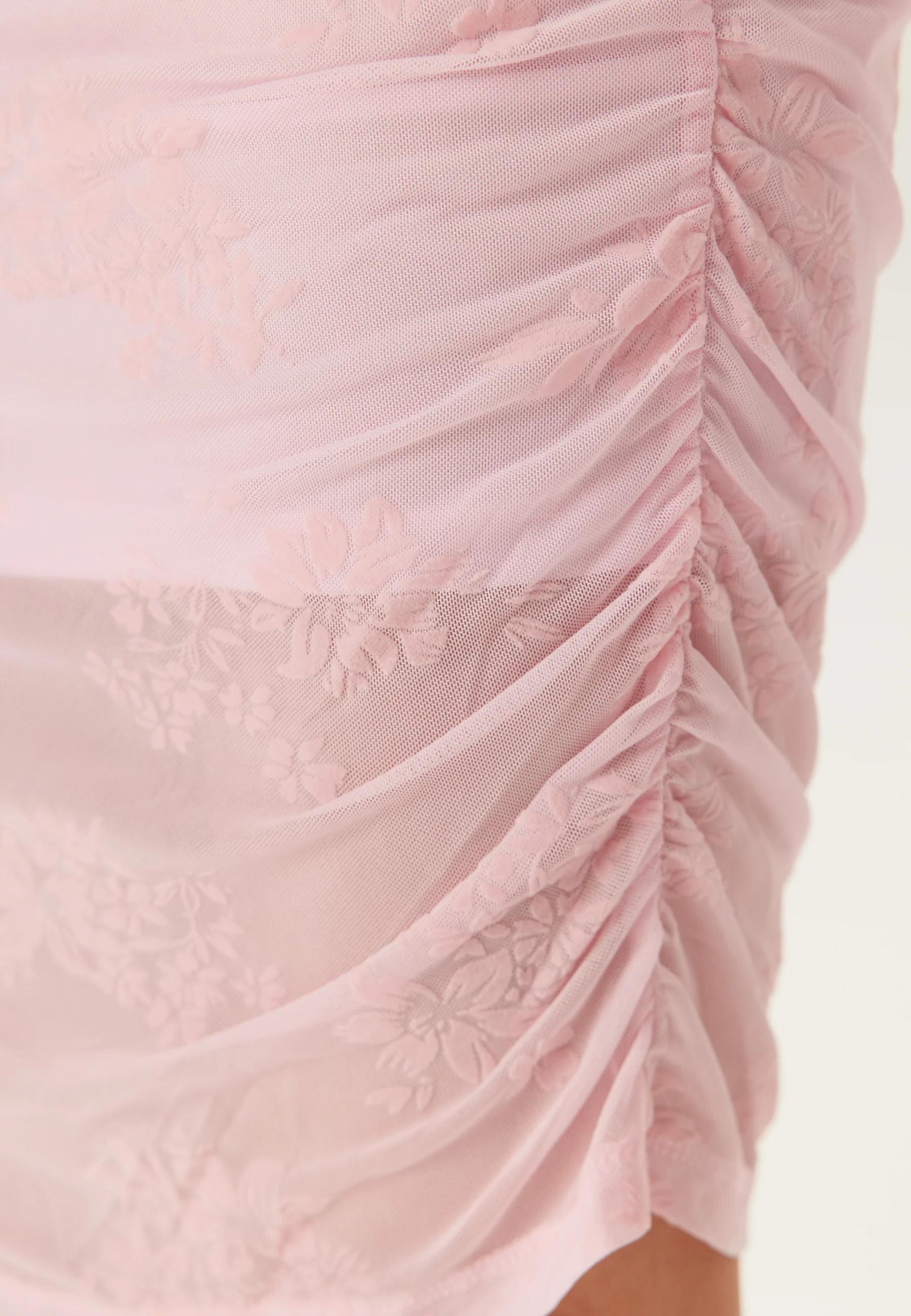 Pcmerry Sl Ruching Short Dress - Image 4