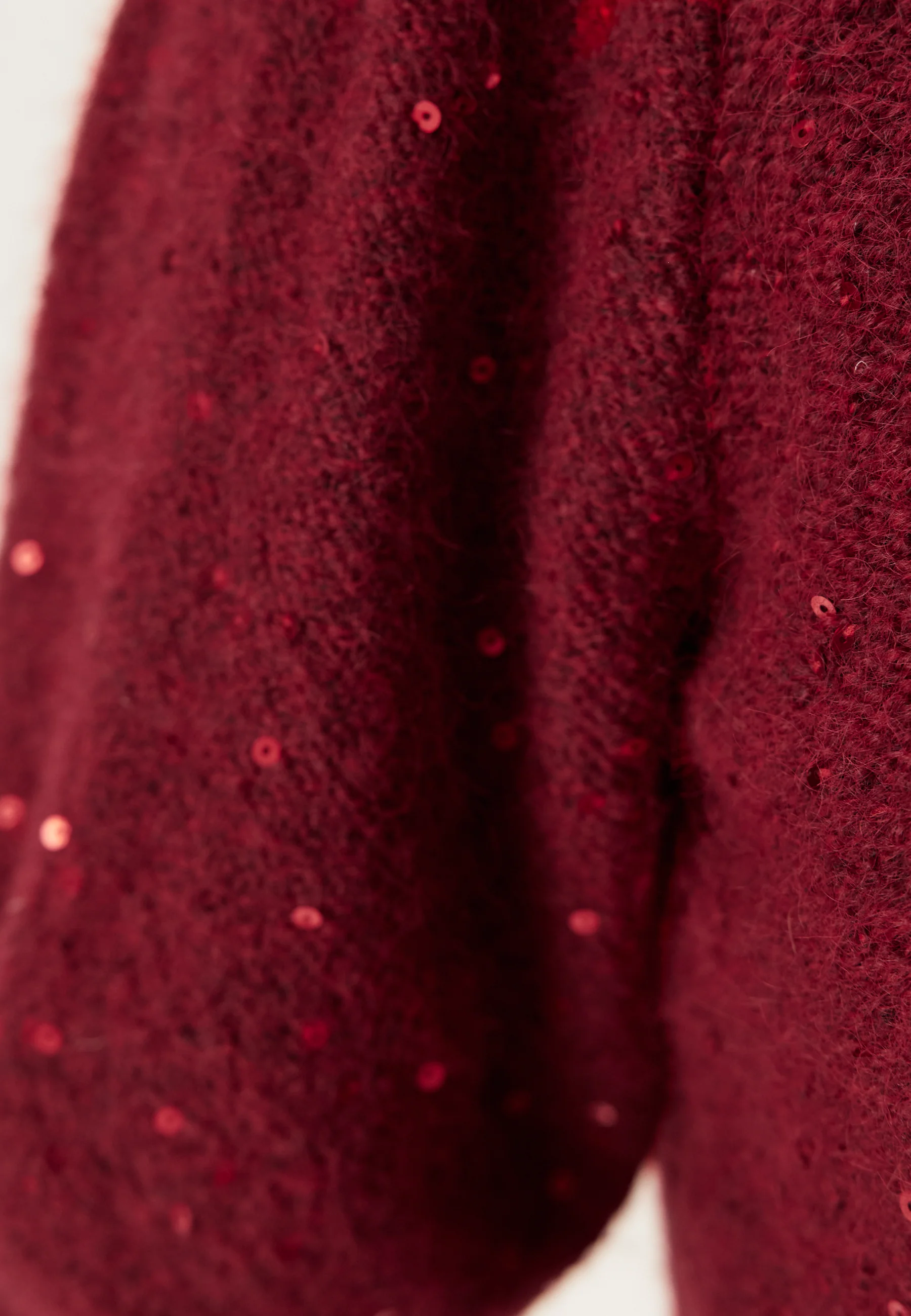 Pcmesva Ss Sequin Tie Back Knit - Image 5