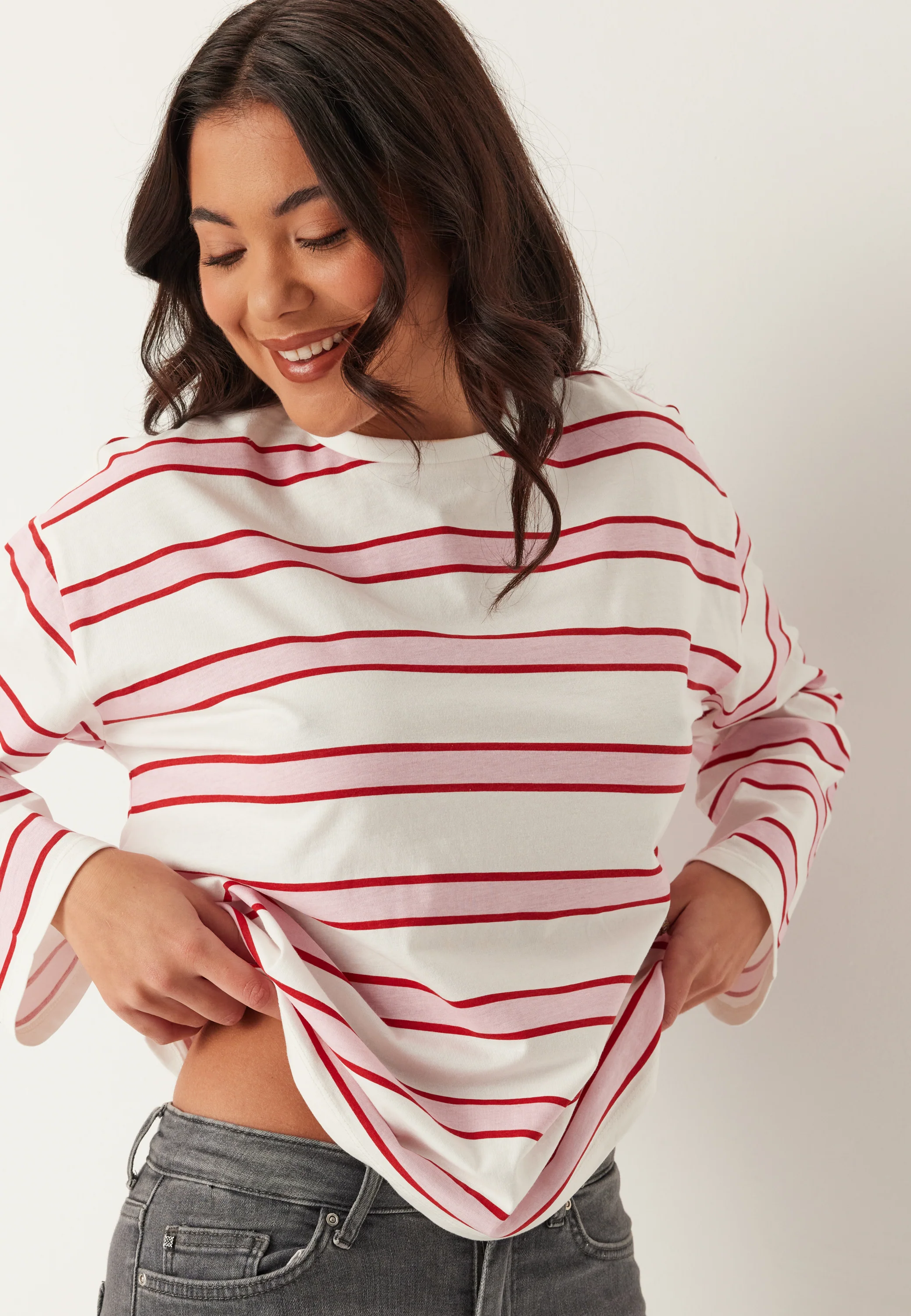 Pcmila Ls Loose Tee Jrs
