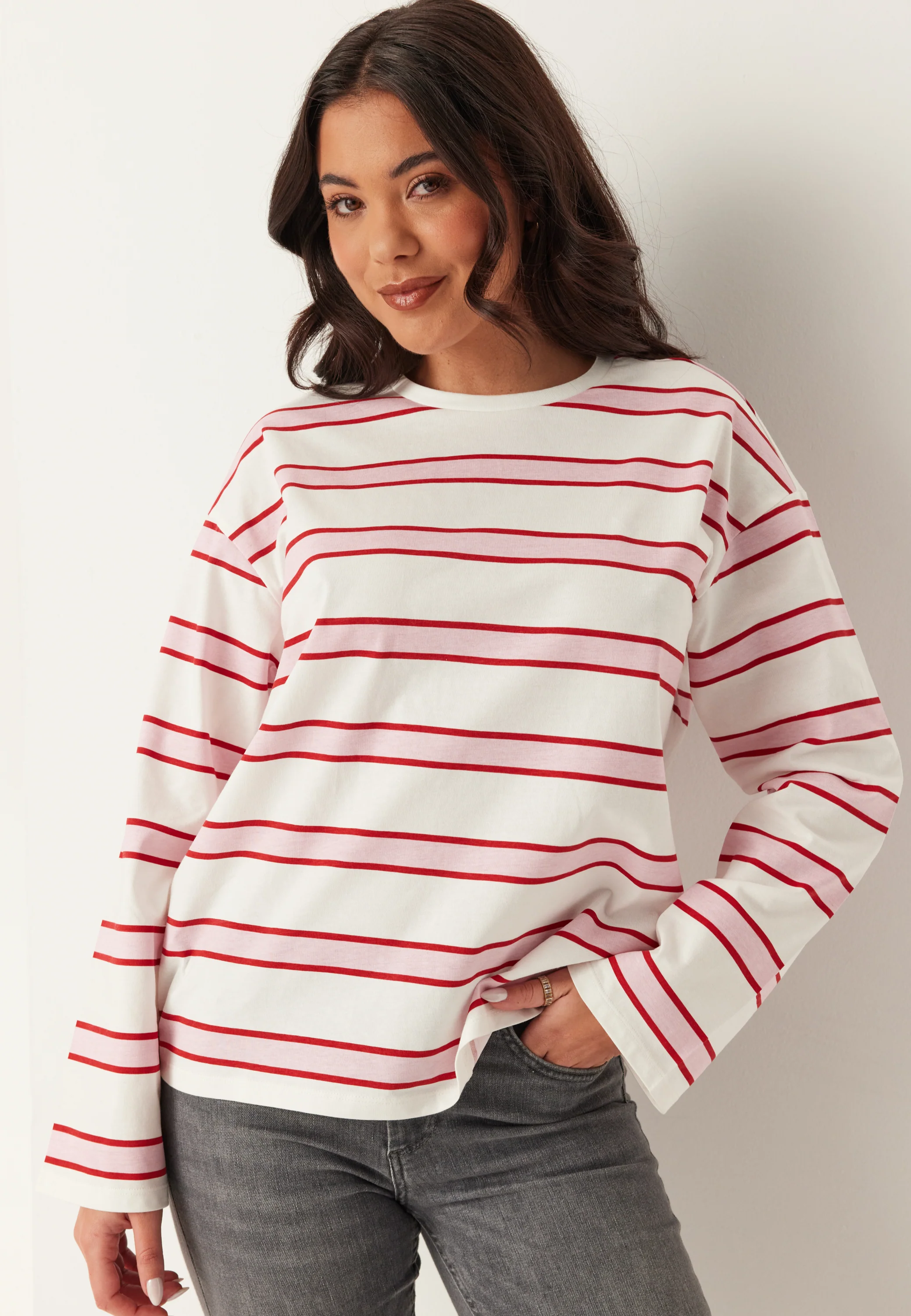 Pcmila Ls Loose Tee Jrs - Image 4