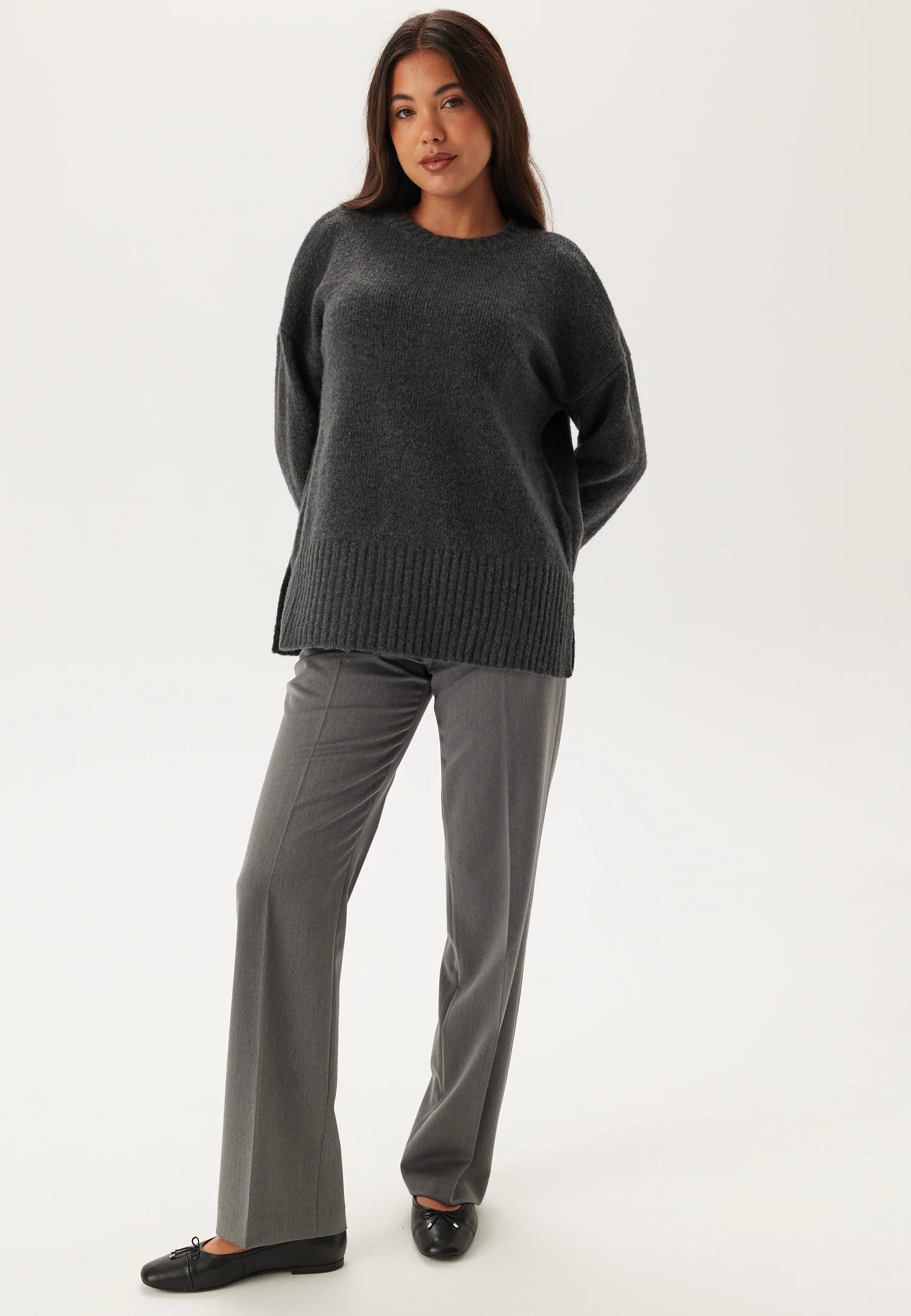 Pcnancy Ls Loose O-neck Knit - Image 3