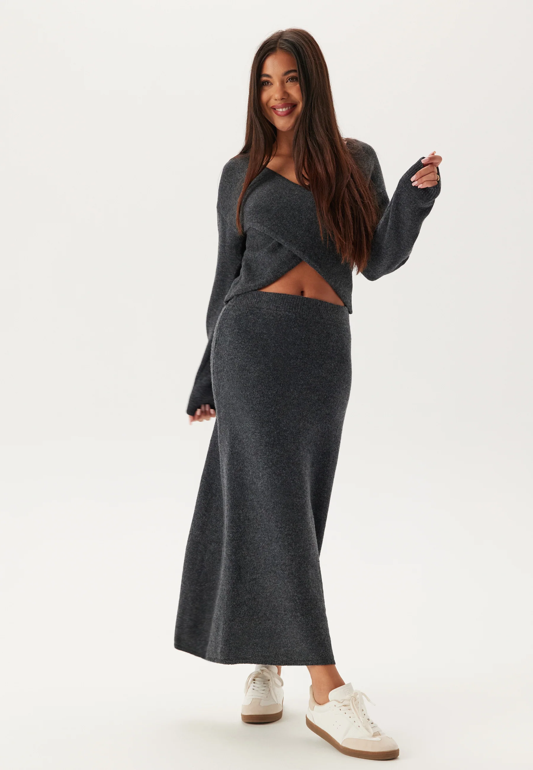 Pcnanu Hw Long Knit Skirt Bc - Image 3