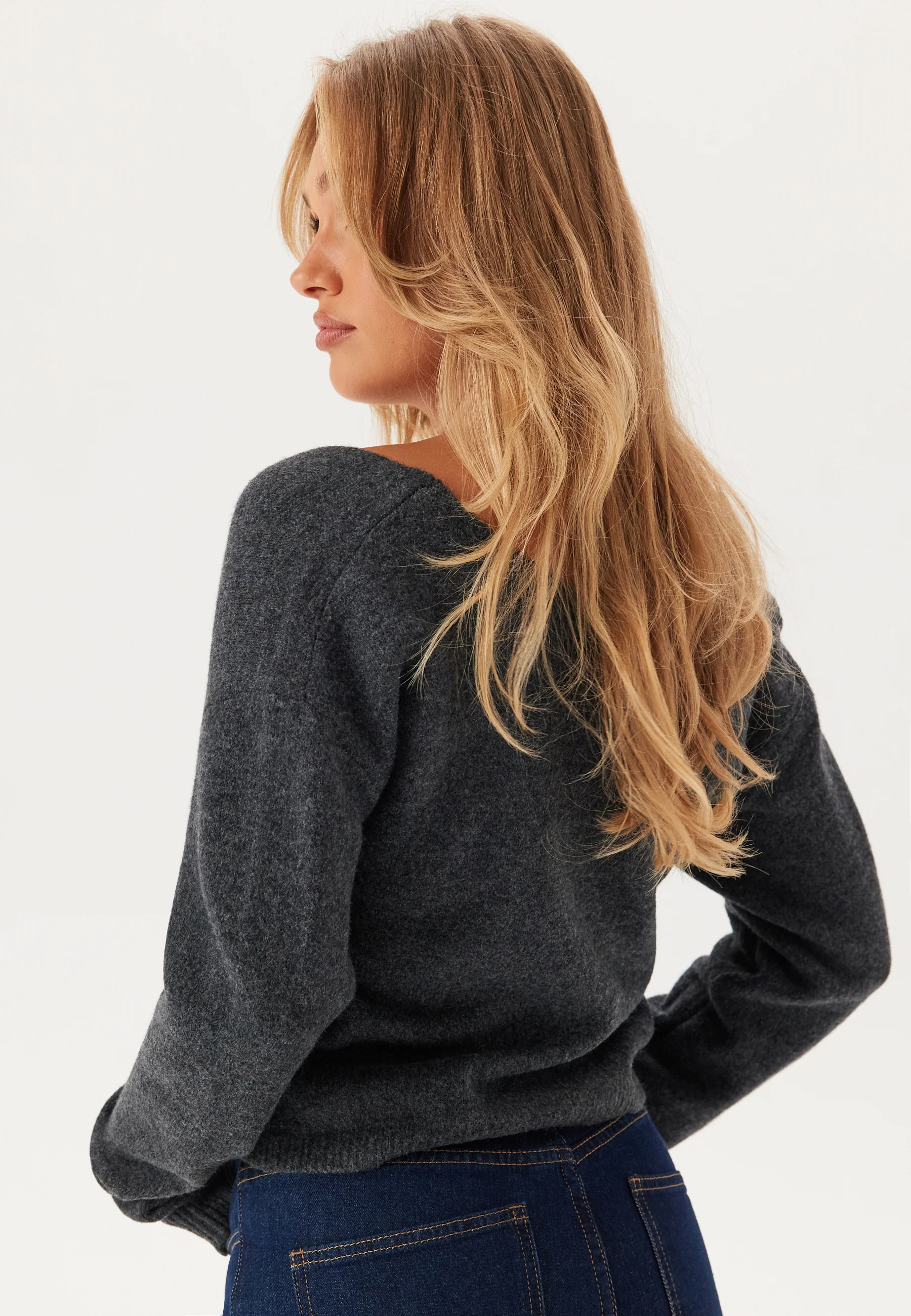 Pcnanu Ls Rev Drape Knit Bc - Image 5