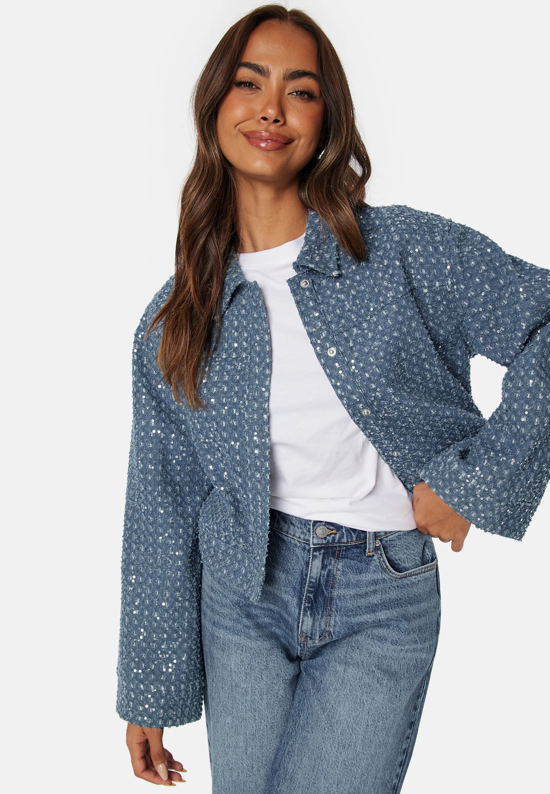 Pcnaomi LS denim jacket - Image 2