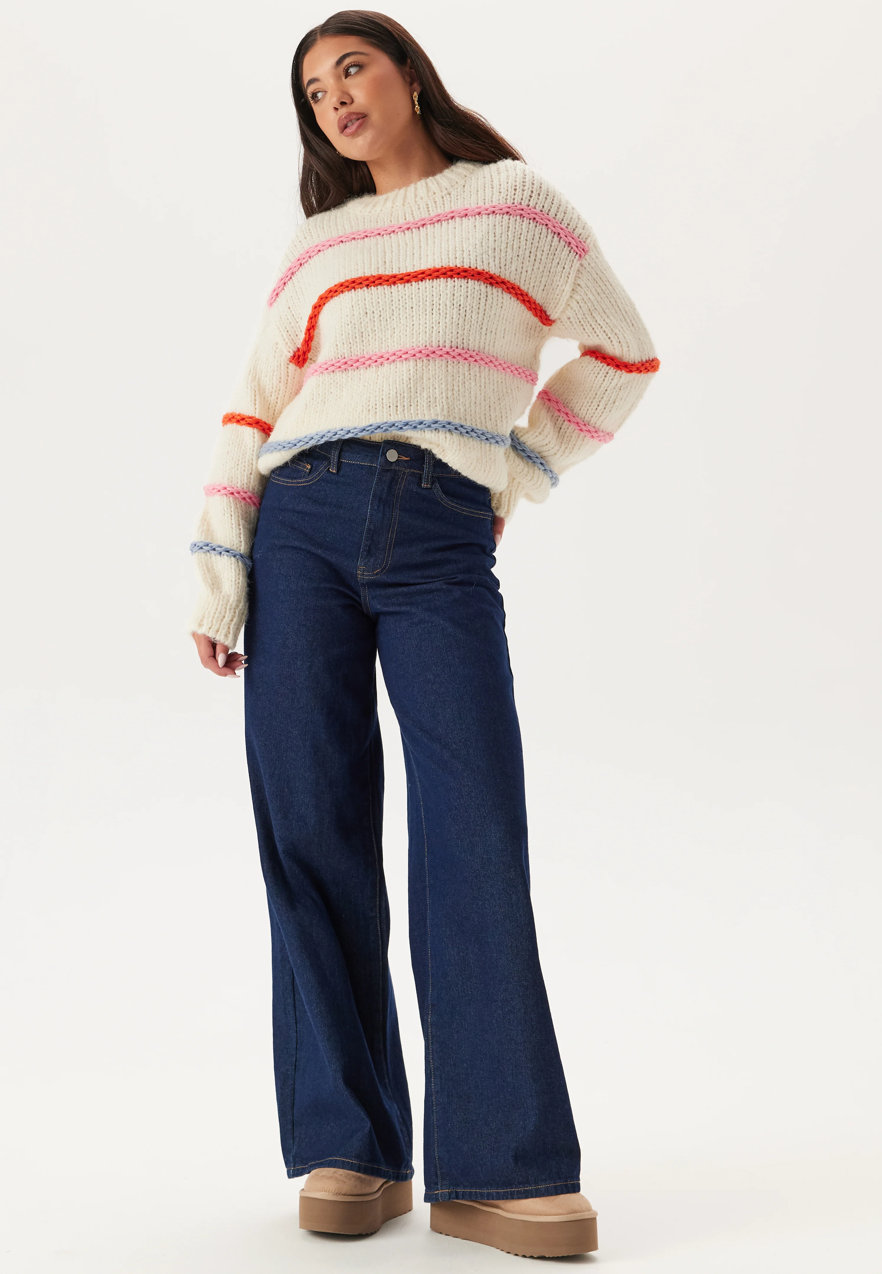 Pcnavine Ls O-neck Knit - Image 3