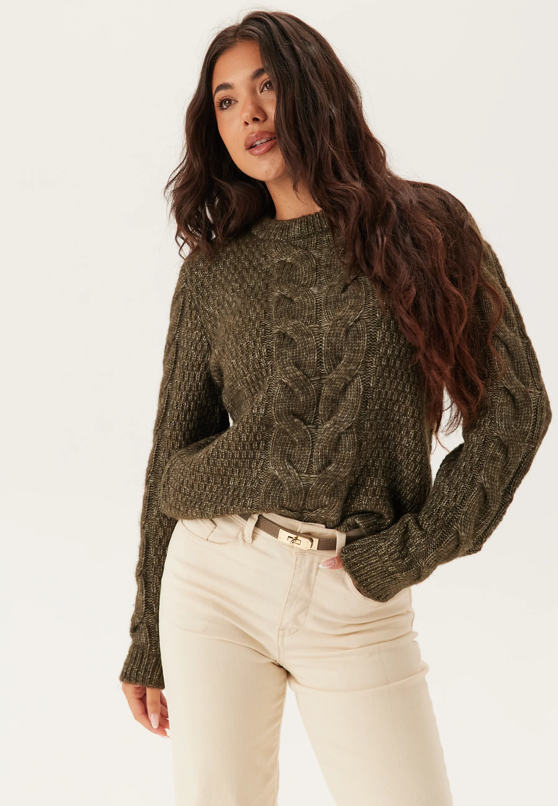 Pcnina Ls O-neck Knit