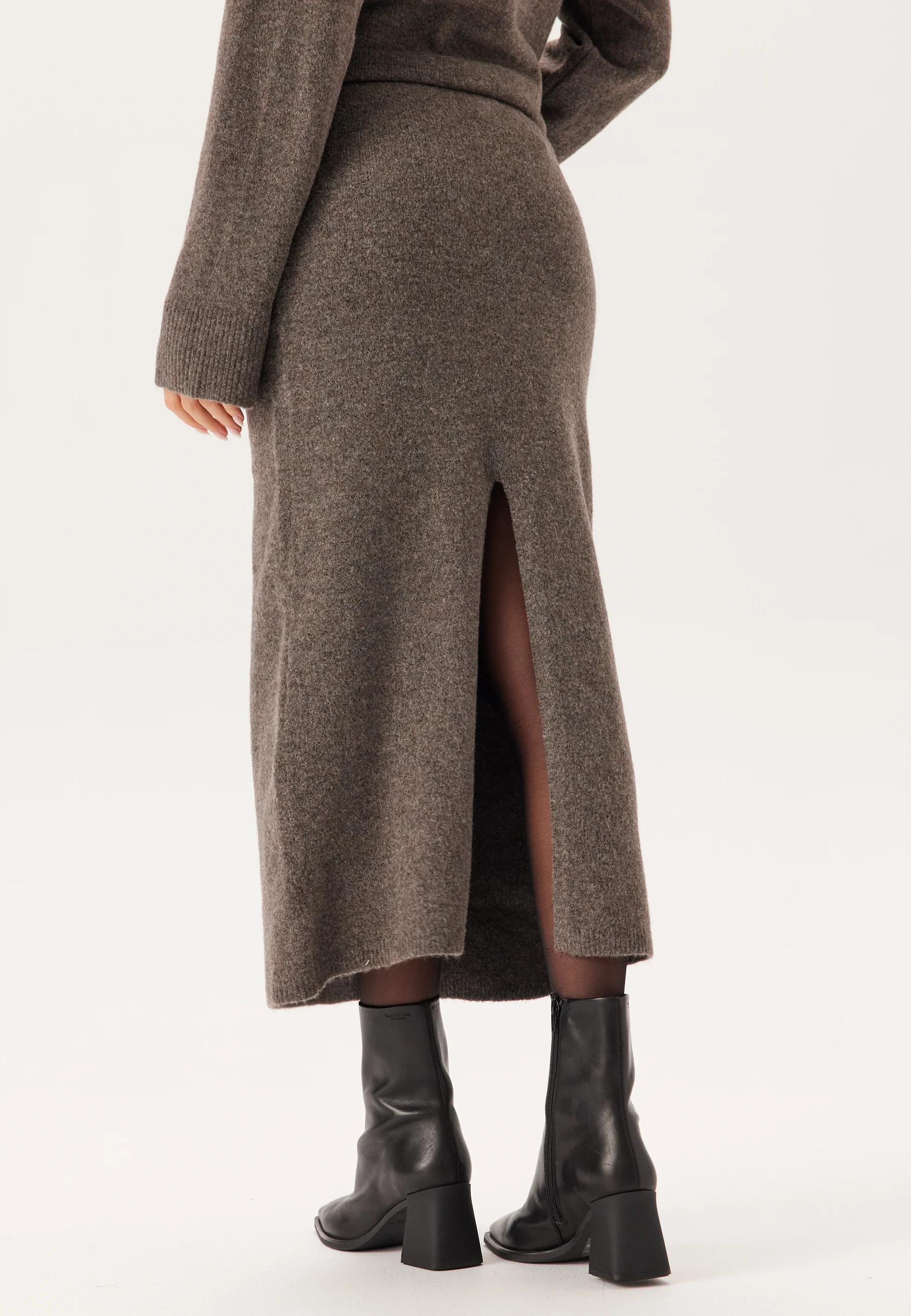 Pcnuna Mw Ankel Slit Knit Skir - Image 2