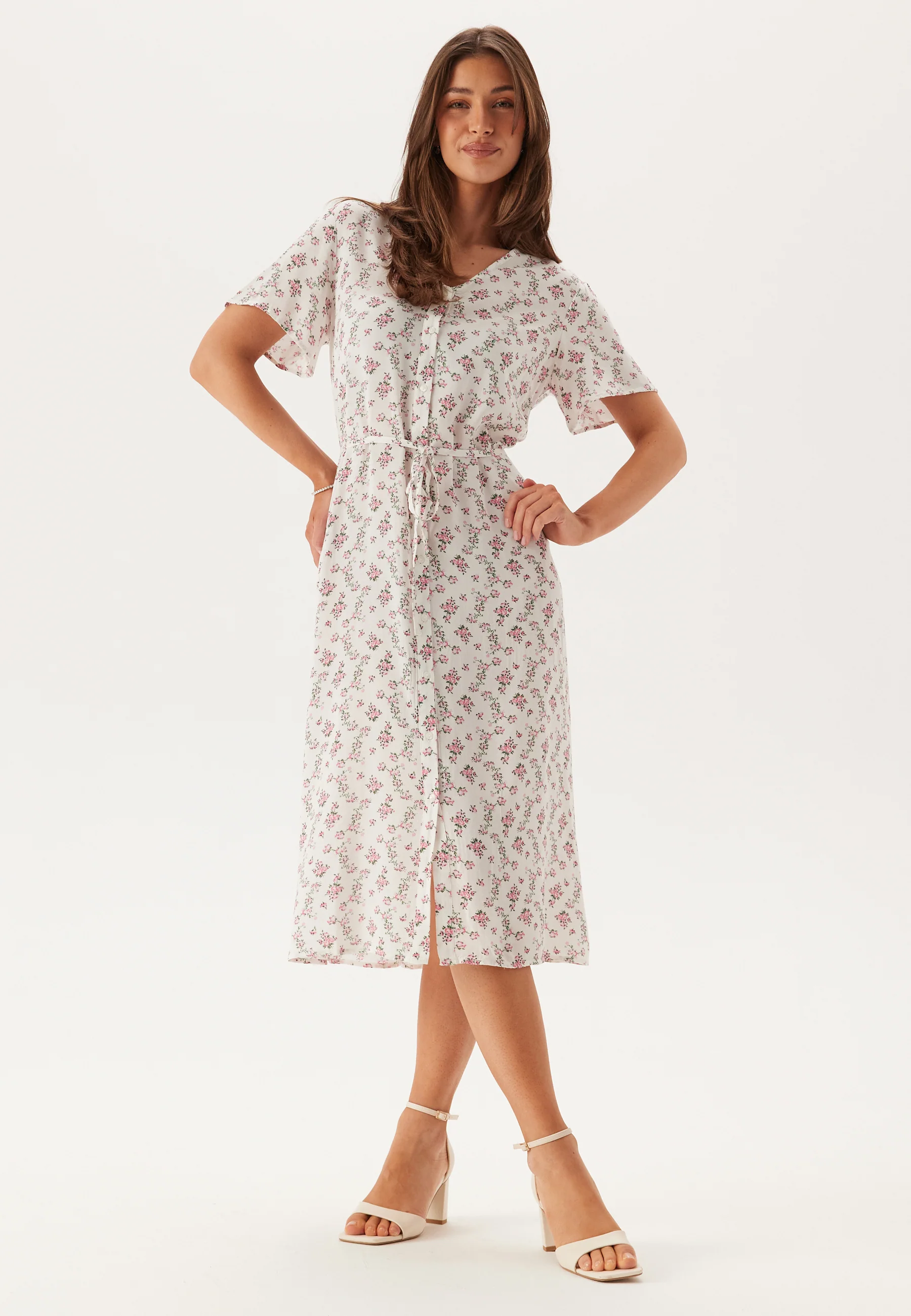 Pcnya Ss V-neck Midi Dress - Image 2