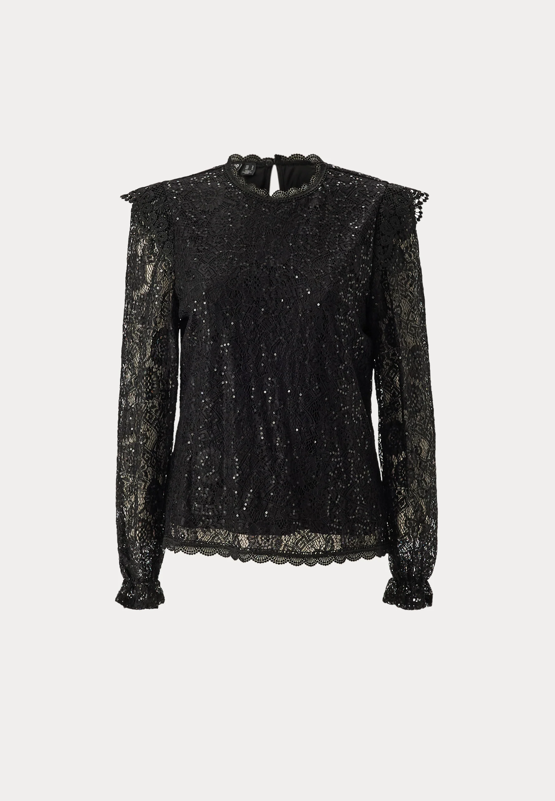 Pcolline Ls Lace Sequins Top - Image 5
