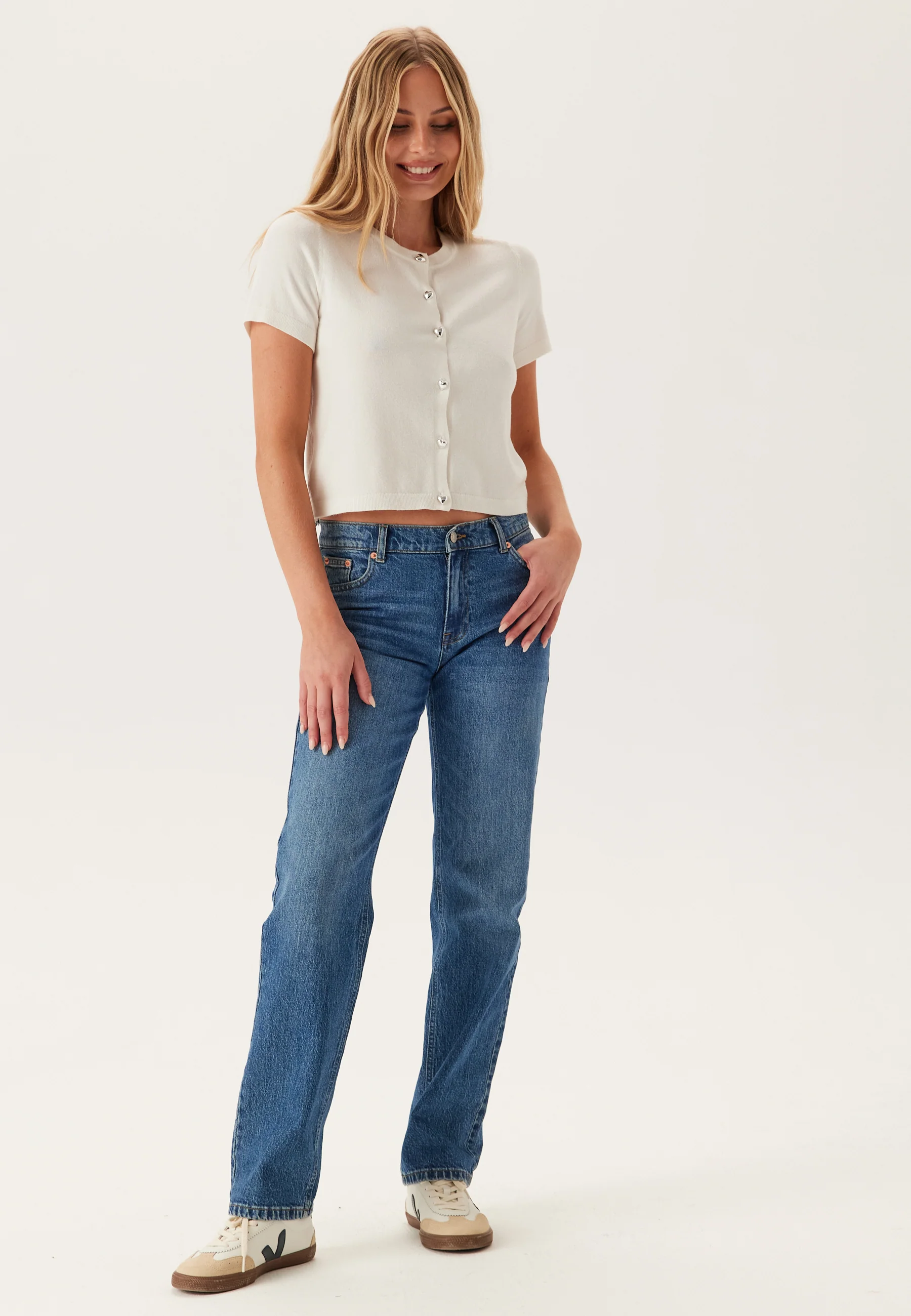 Pcorina Ss O-neck Knit Cardigan - Image 3