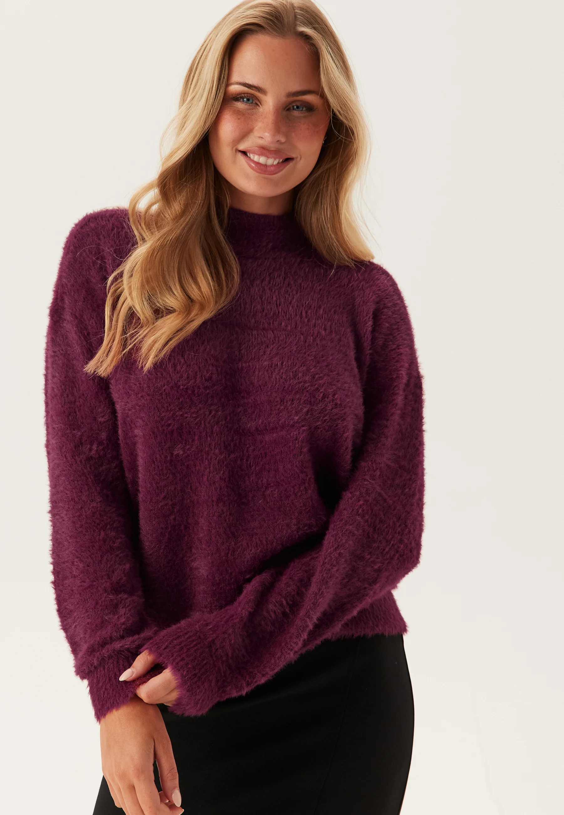 Pcovy Ls Mock Neck Knit - Image 2