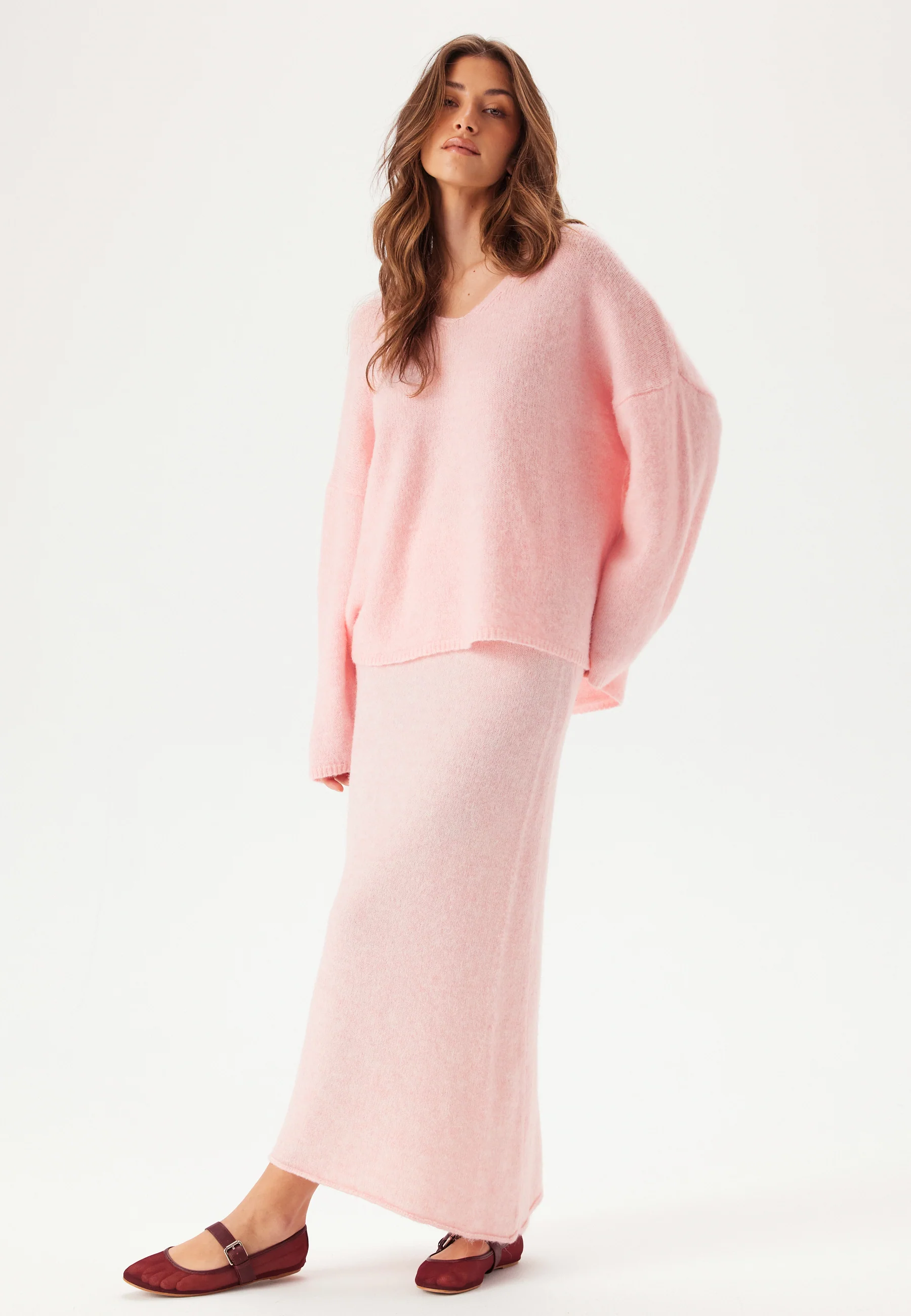 Pcpam Ls V-neck Oversize Knit - Image 3