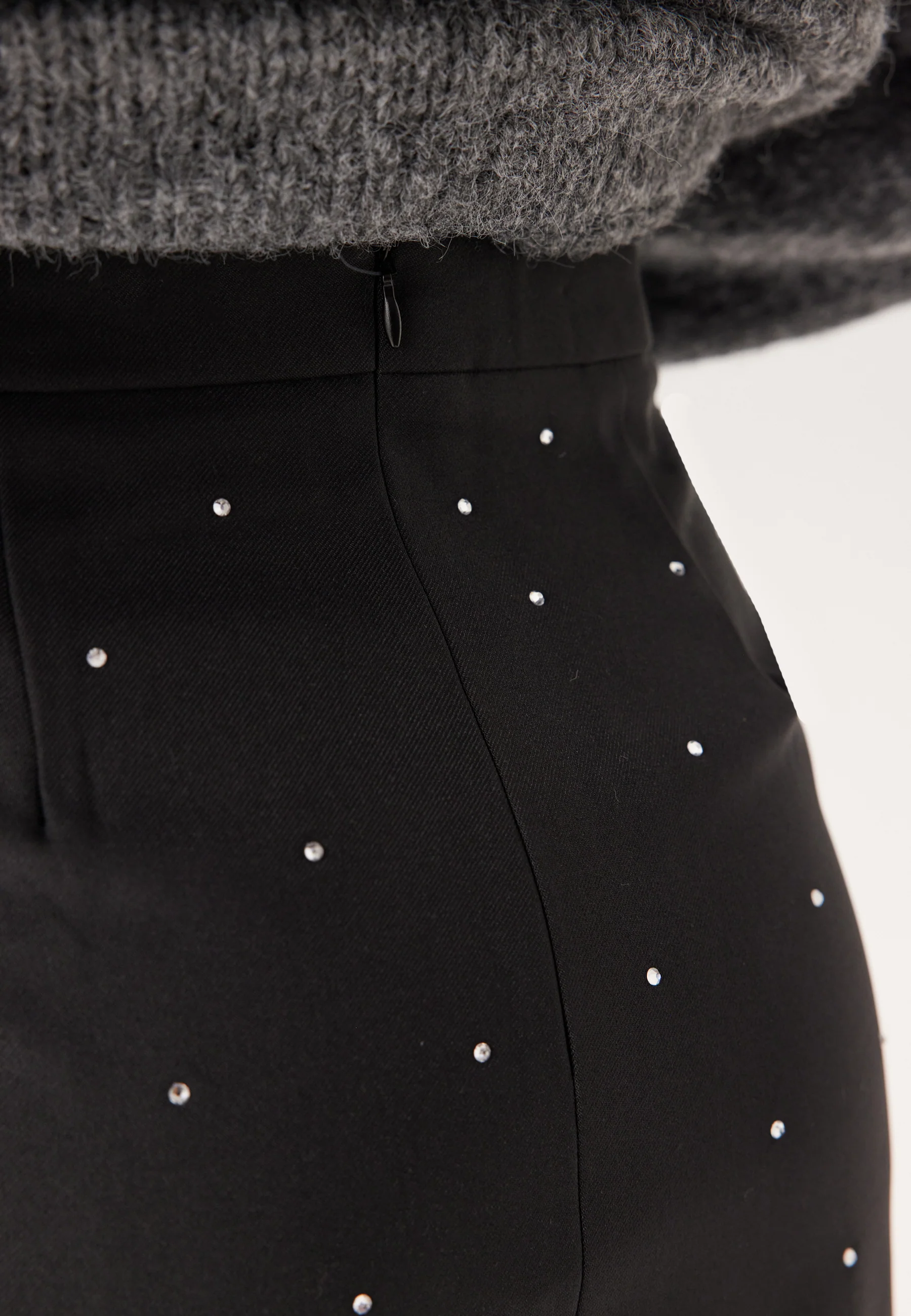 Pcpeva Rhinestone Hw Mini Skir - Image 5