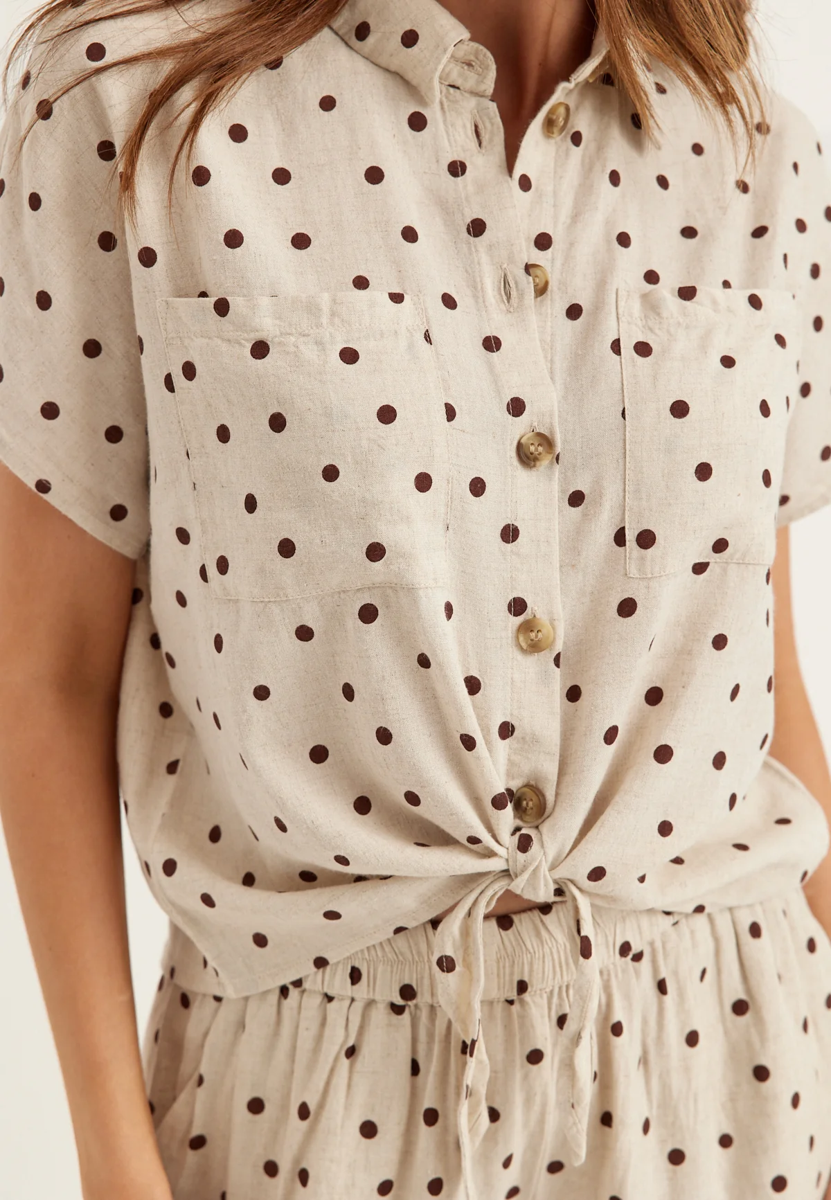 Pcpia Ss Tie Shirt Wvn Noos - Image 3