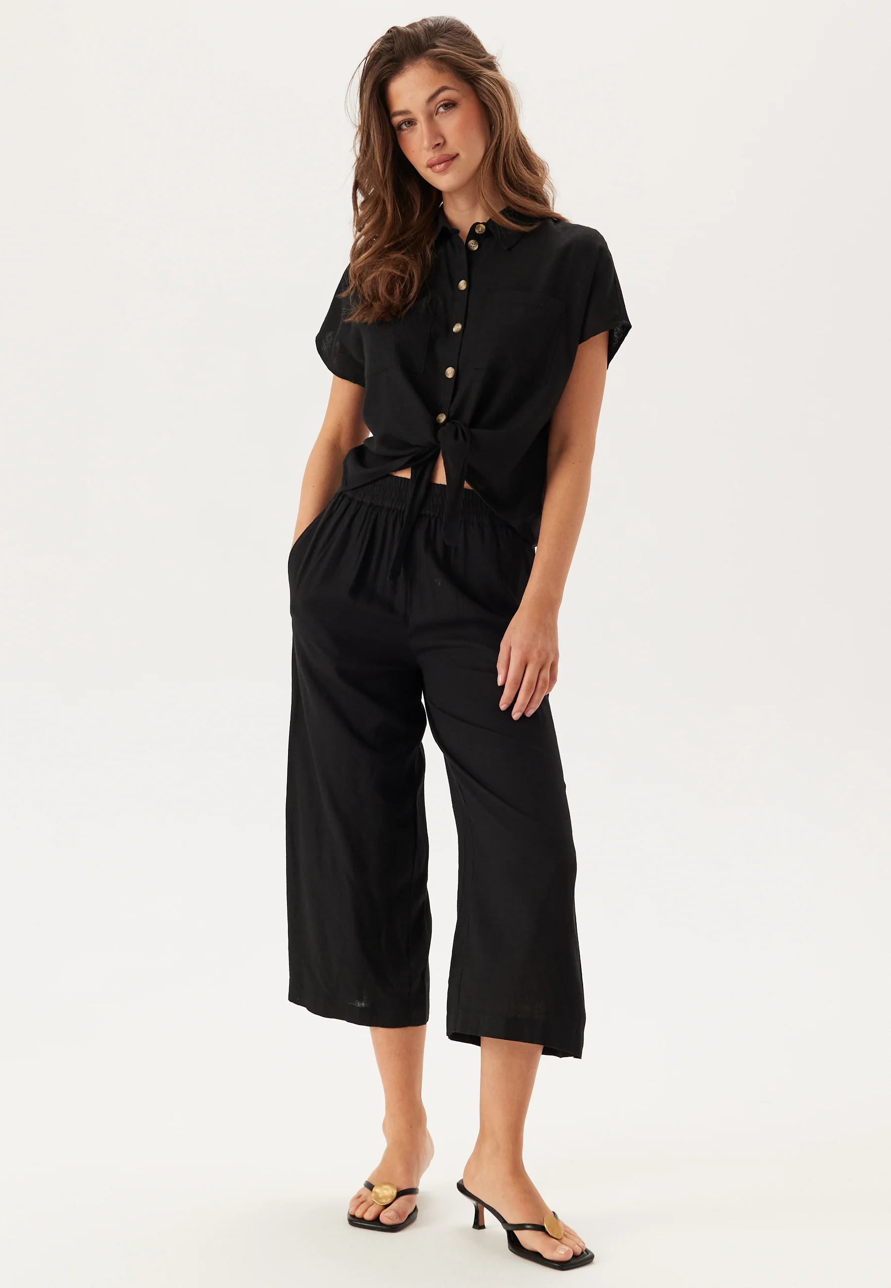 Pcpia Ss Tie Shirt Wvn Noos - Image 3