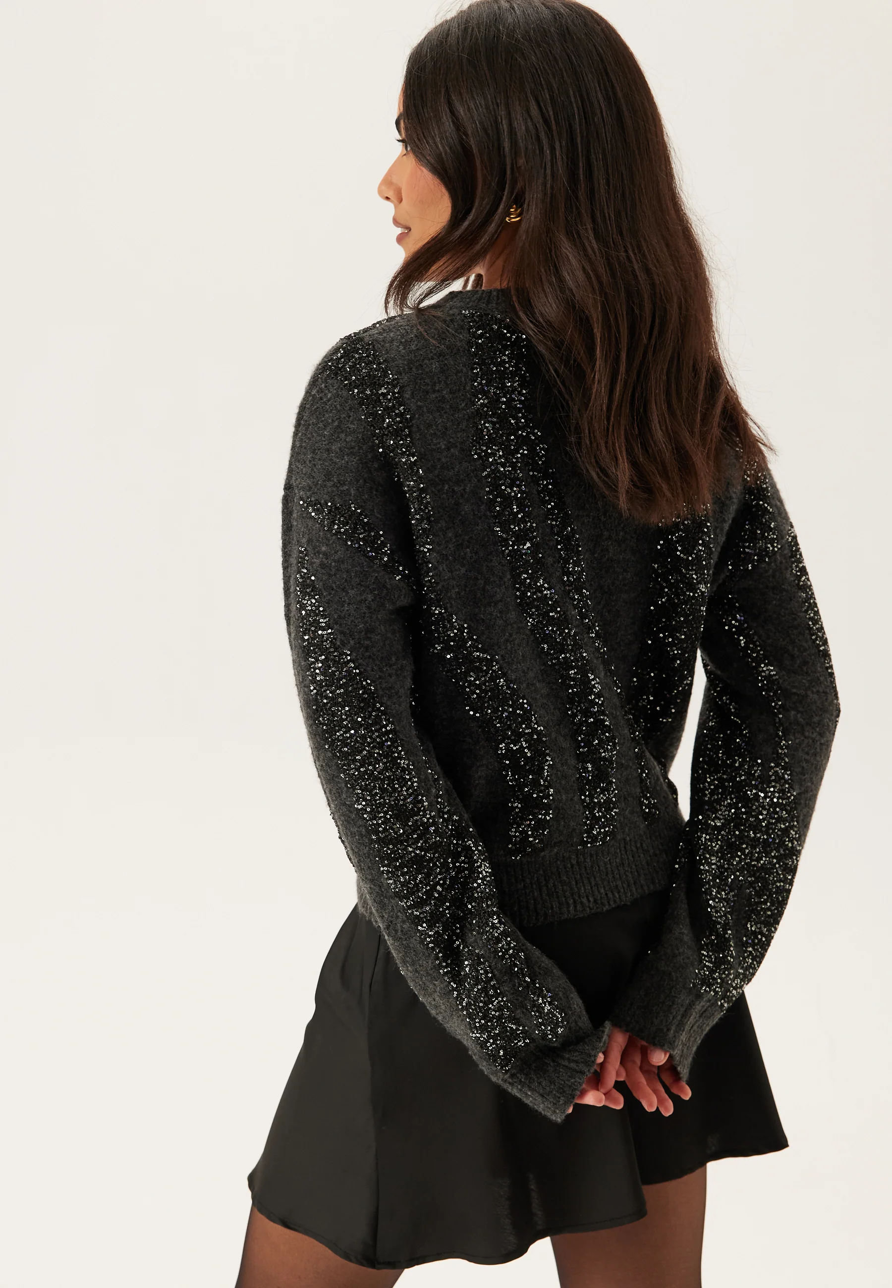 Pcrada Ls O-neck Sequin Knit - Image 3