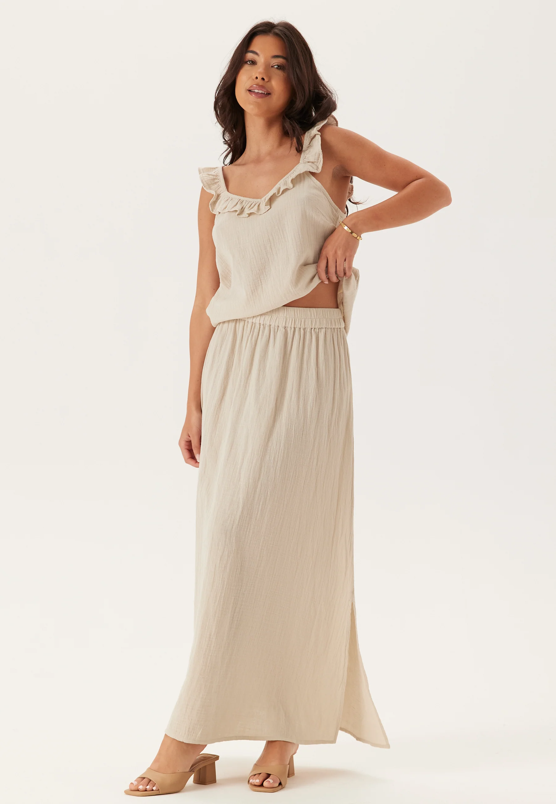 Pcsastina Hw Maxi Slit Skirt - Image 3