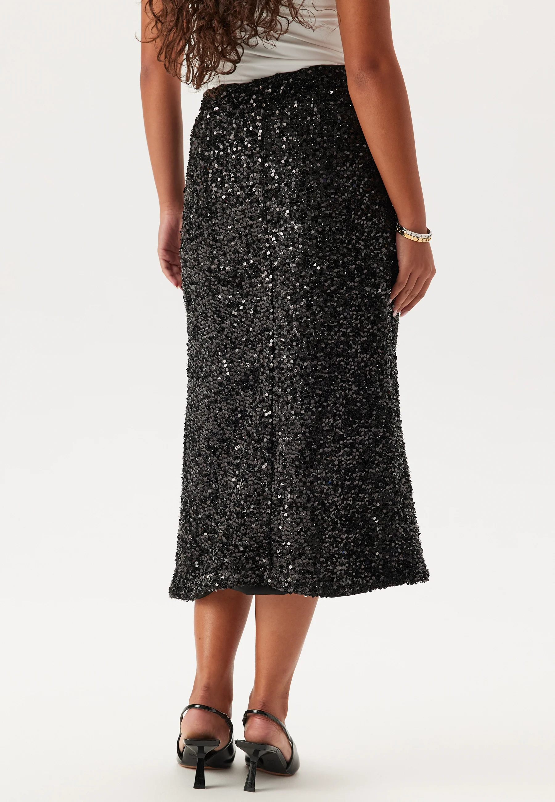 Pcserena Sequin Hw Midi Skirt - Image 3