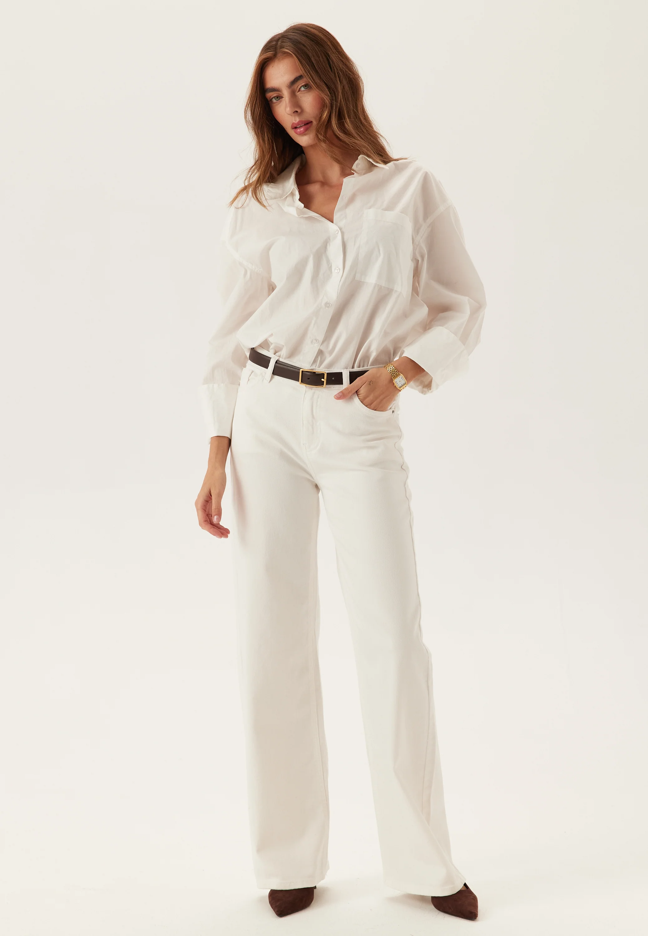 Pcsilke Mw Wide Colered Jeans - Image 2