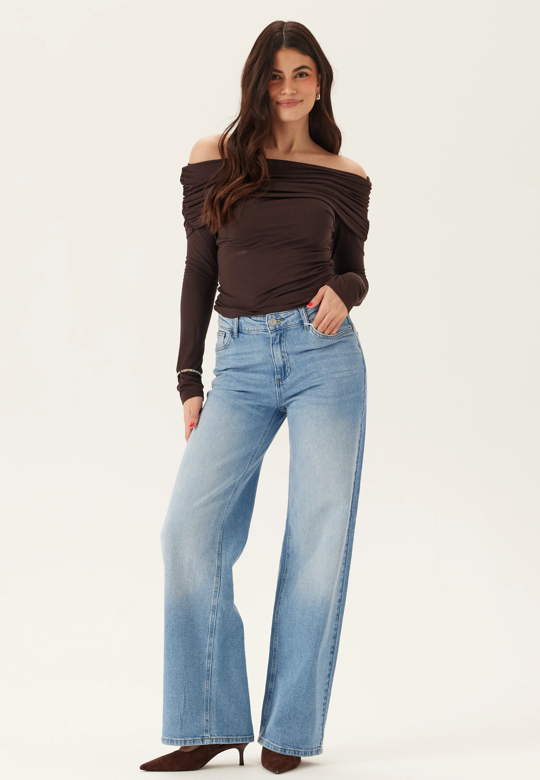 Pcsilke Mw Wide Jeans Noos - Image 4