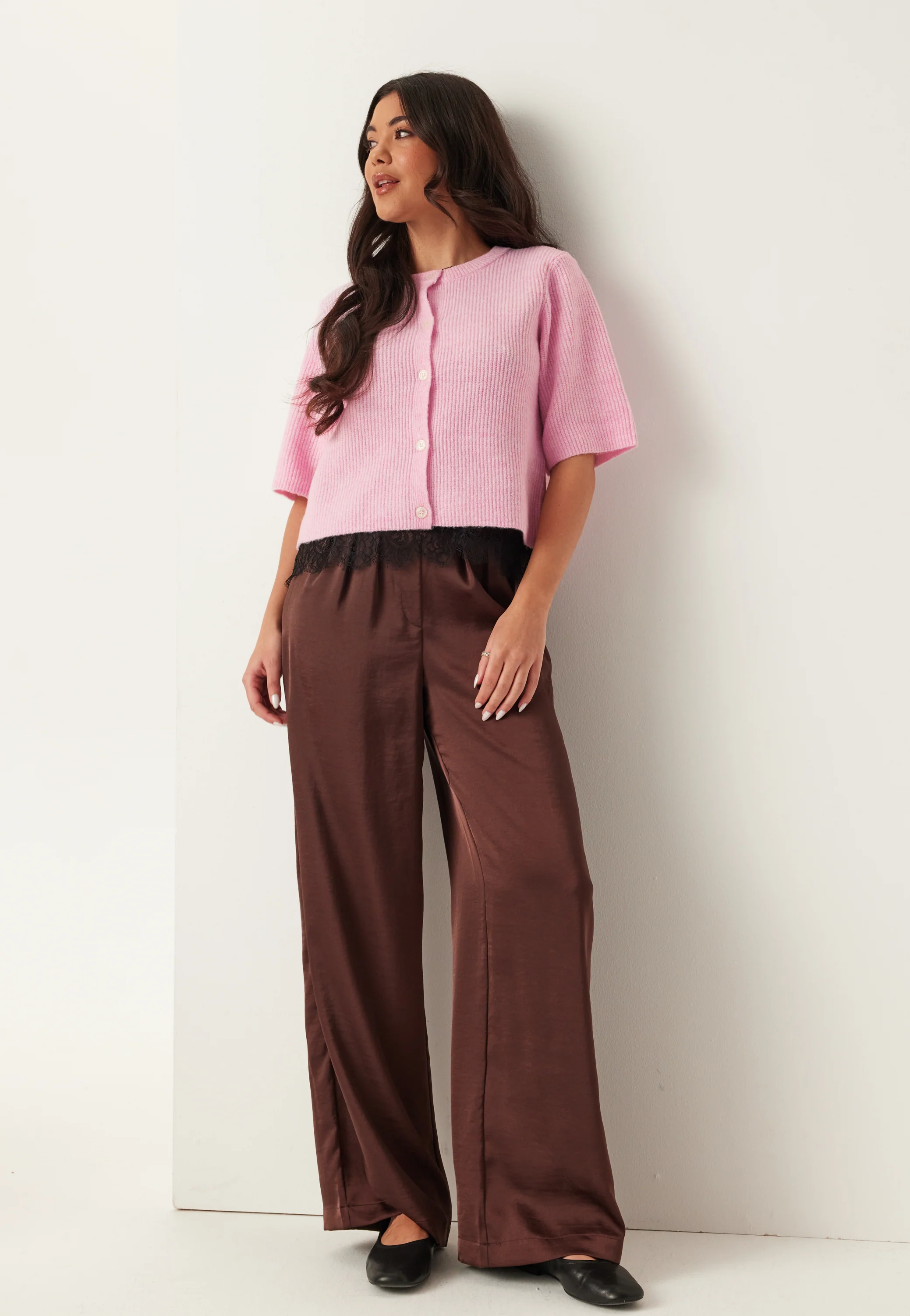 Pcsilly Ss O-neck Knit Cardiga - Image 3