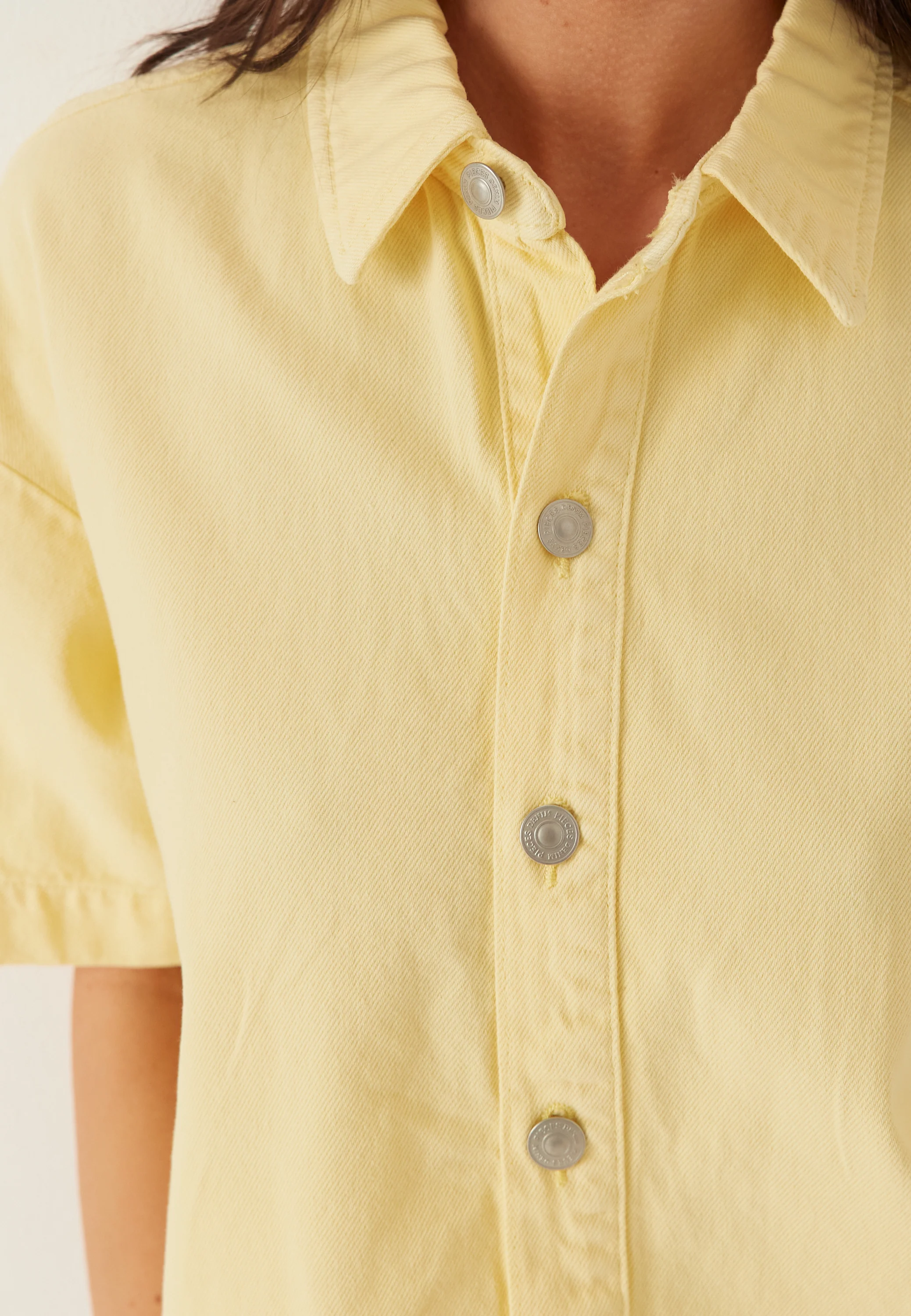 Pcsky Ss A-shape Denim Top - Image 4
