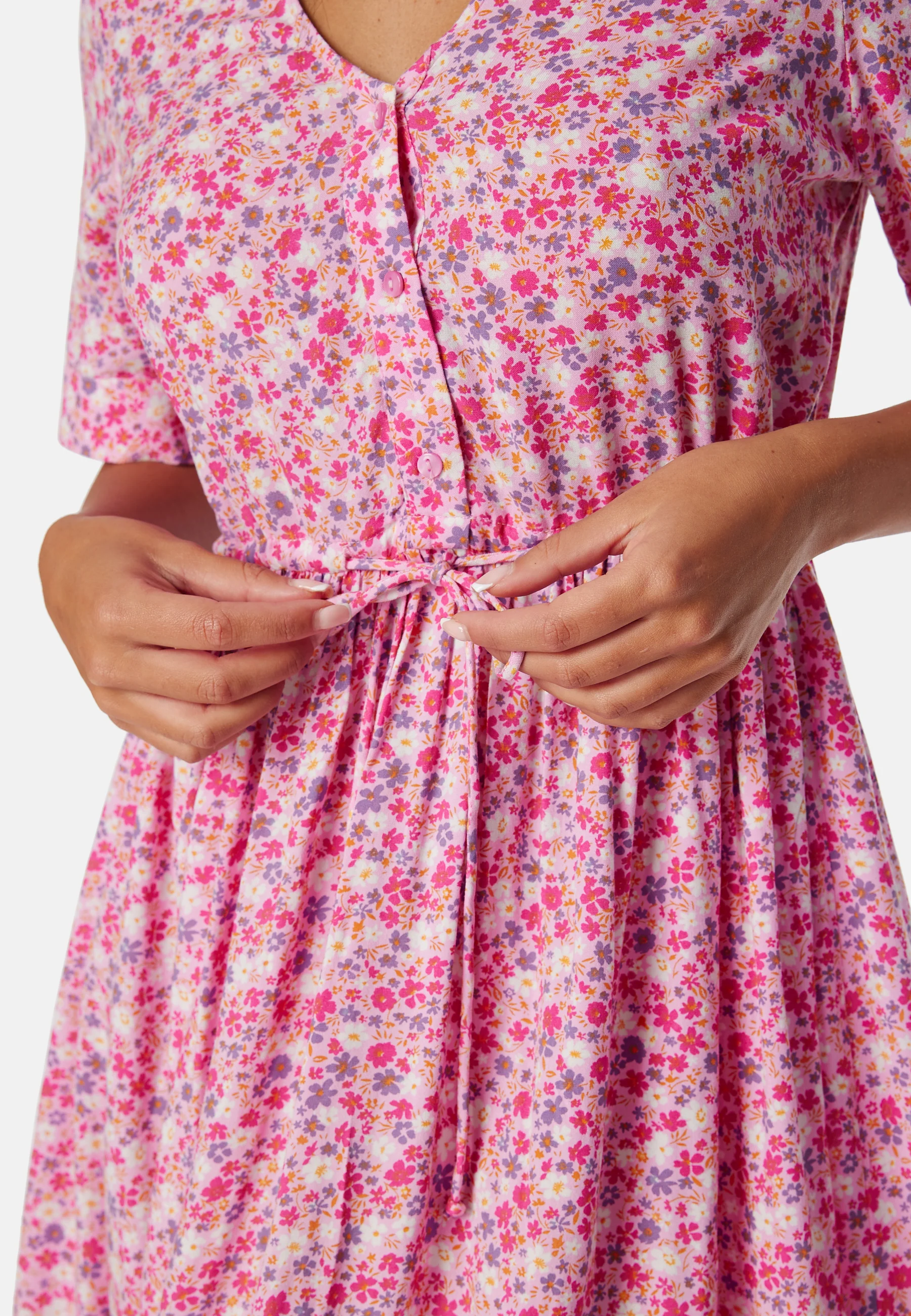 Pctala String Tie Midi Dress - Image 3