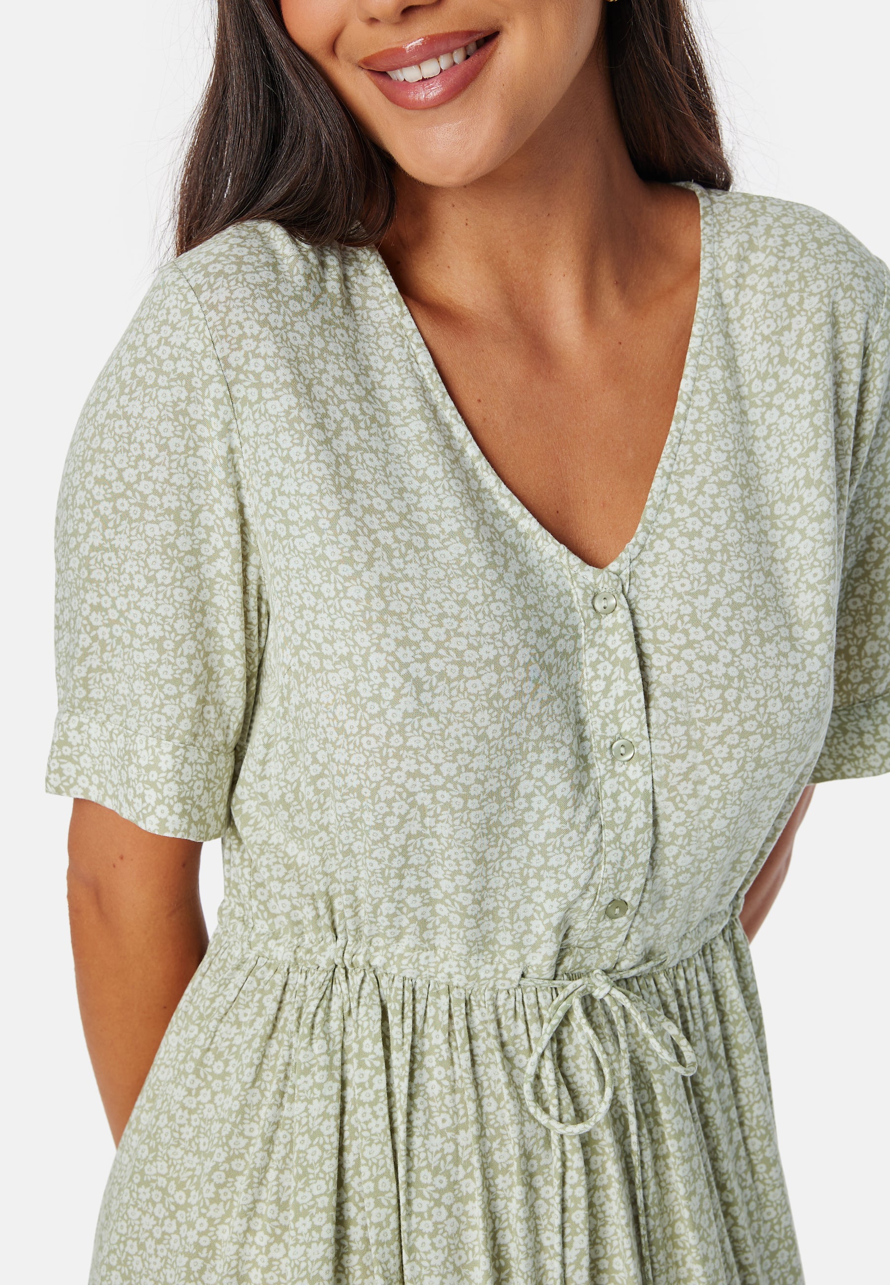 Pctala String Tie Midi Dress - Image 3