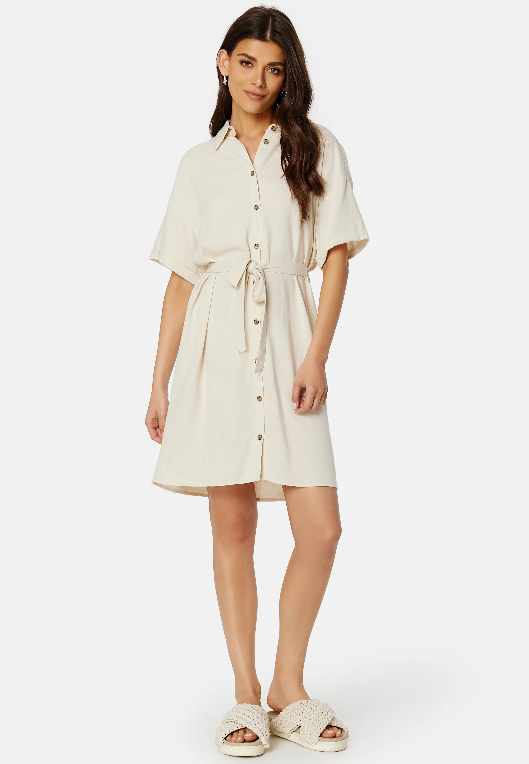 Pcvinsty Linen Shirt Dress - Image 2