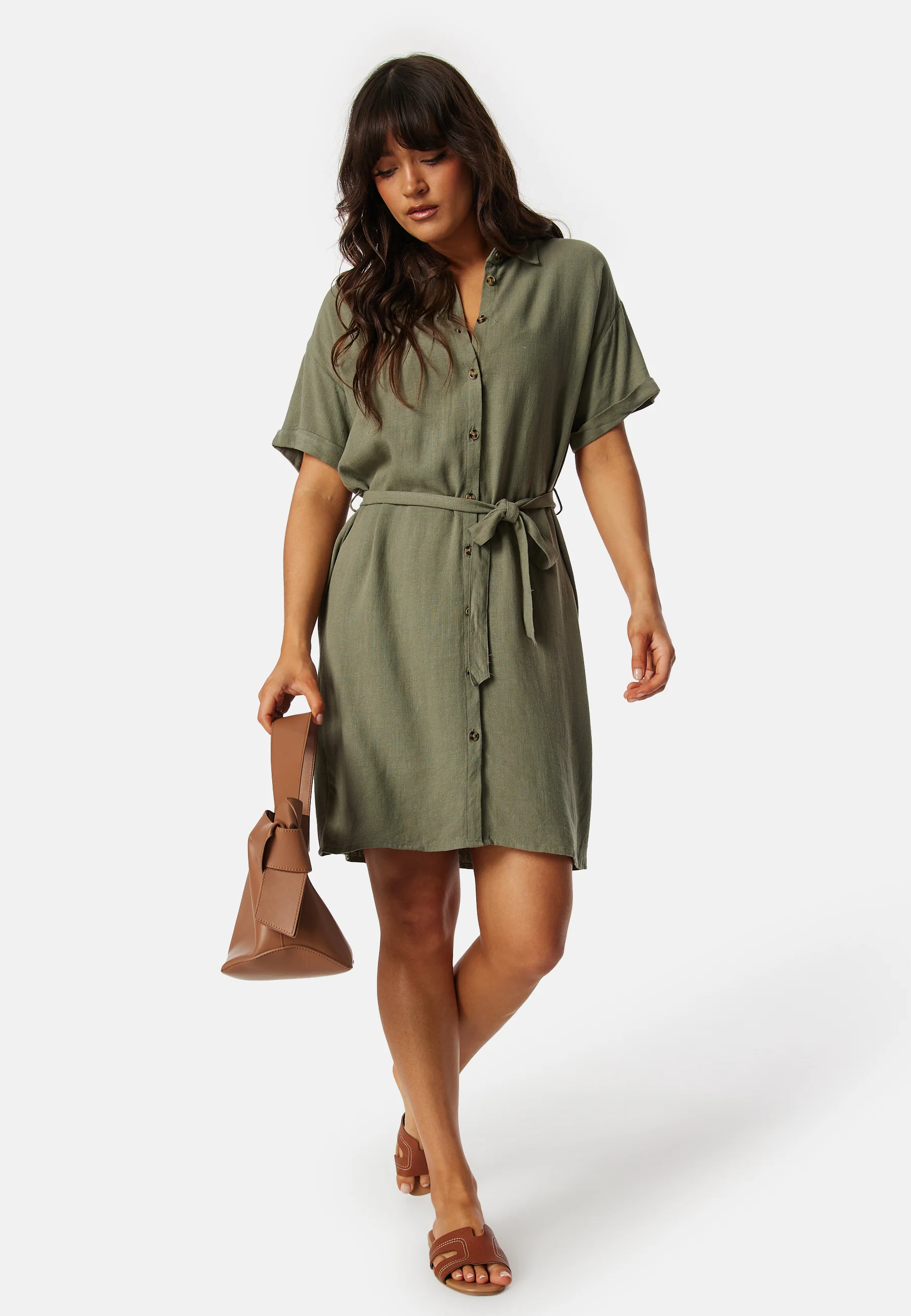 Pcvinsty Linen Shirt Dress - Image 3