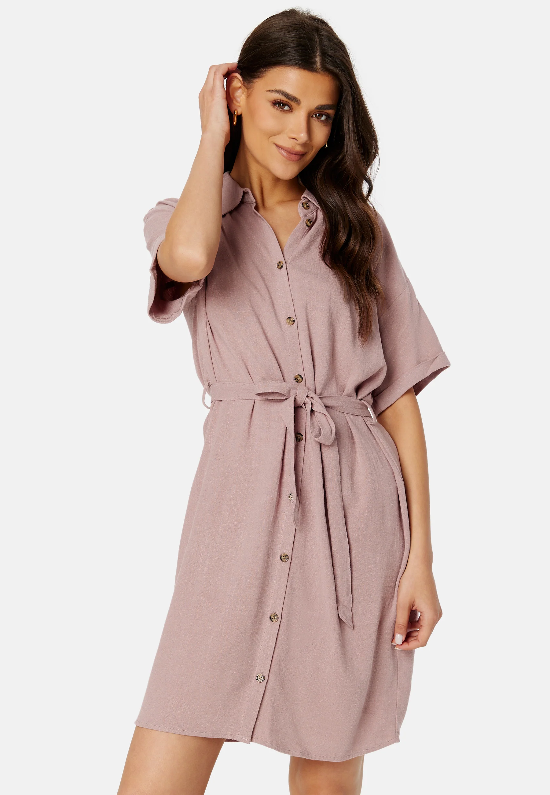Pcvinsty Linen Shirt Dress