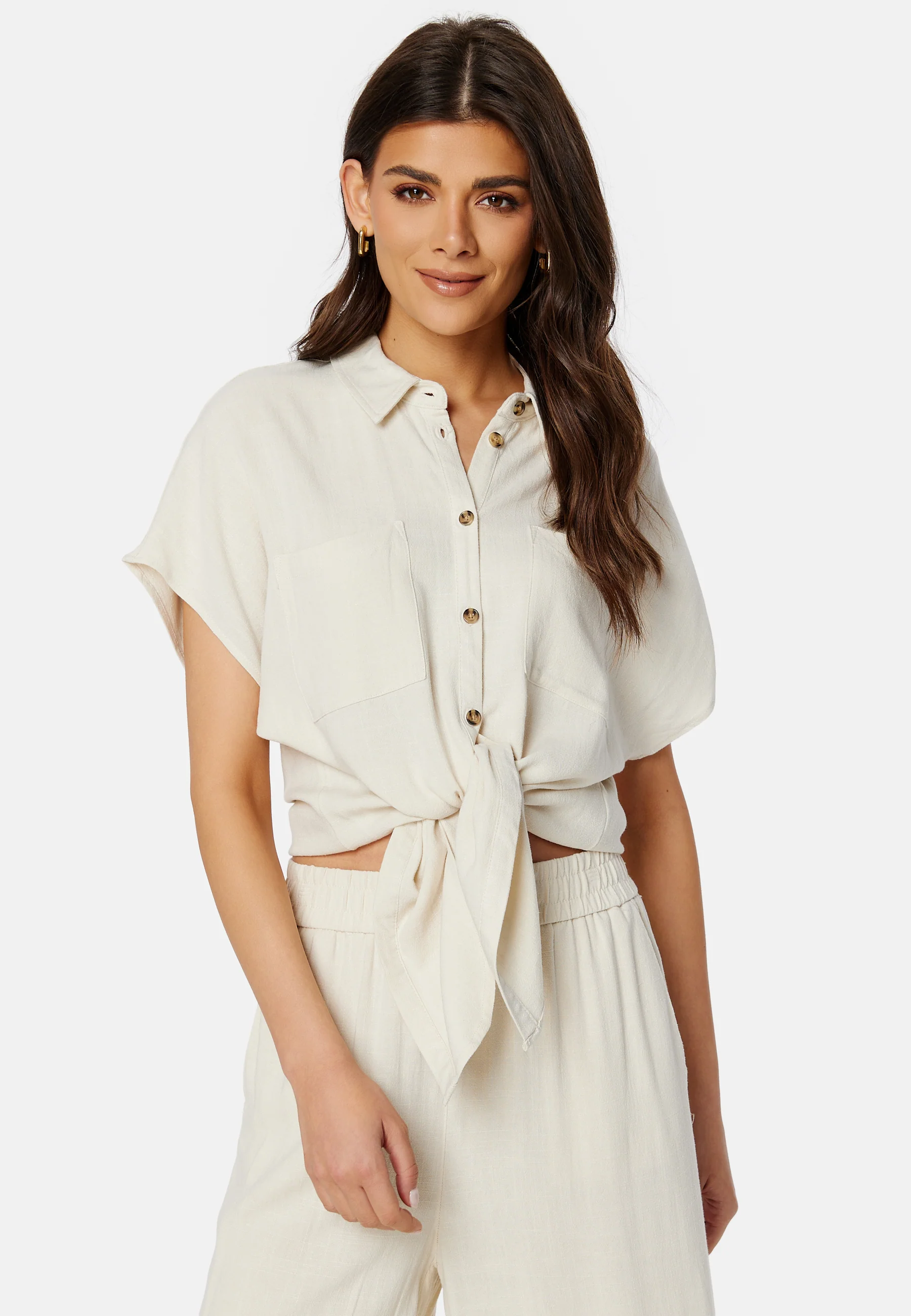 Pcvinsty Linen Tie Shirt - Image 2