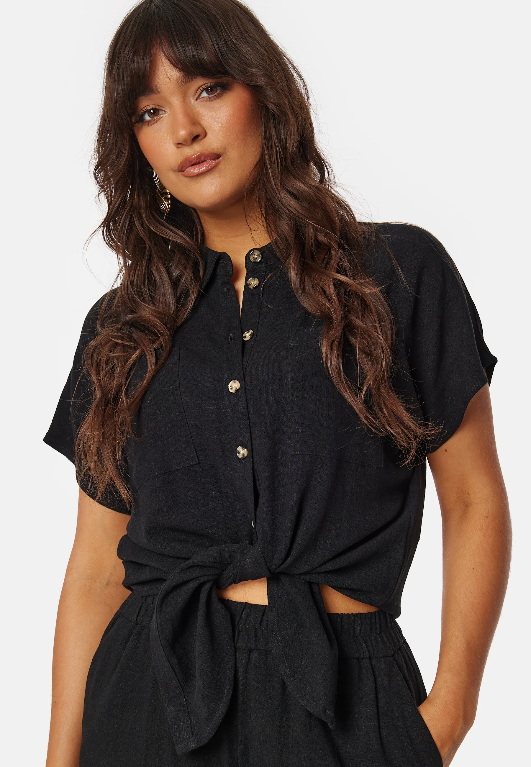 Pcvinsty Linen Tie Shirt