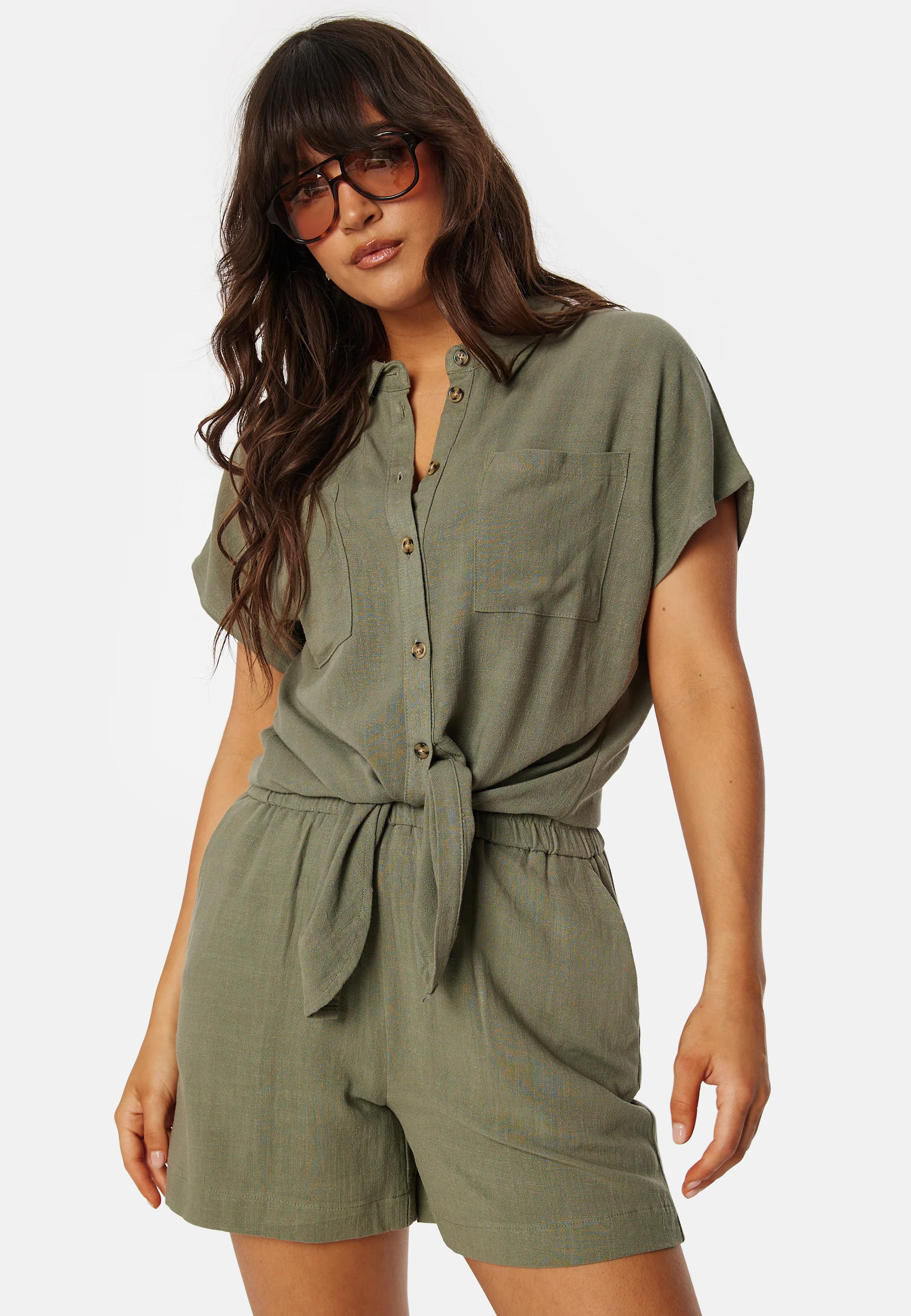 Pcvinsty Linen Tie Shirt